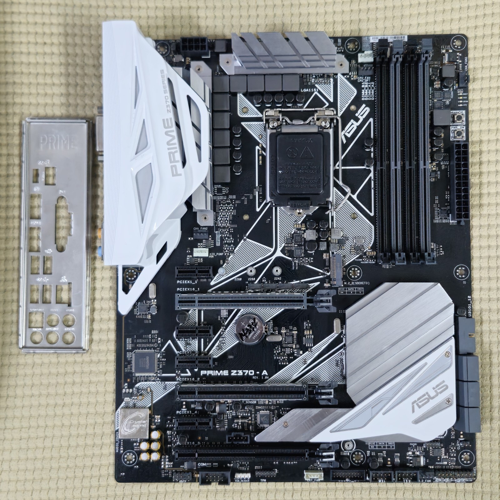 ASUS PRIME Z370-A : LGA1151 Z370 ATX DDR4 + IO-Shield, Verified Working