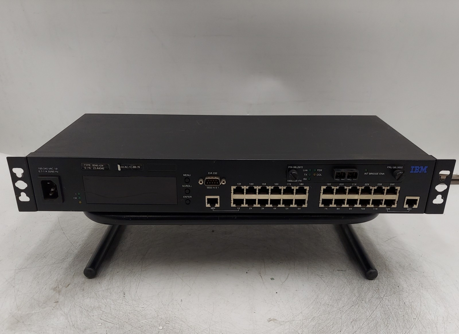 IBM 8245-124 24-PORT 10/100 MANAGED STACKABLE ETHERNET HUB