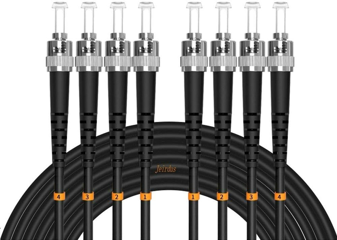 100Meters 328Ft Outdoor Armored 4 Core 9/125 SM Fiber Optic Cable Jumper Optical