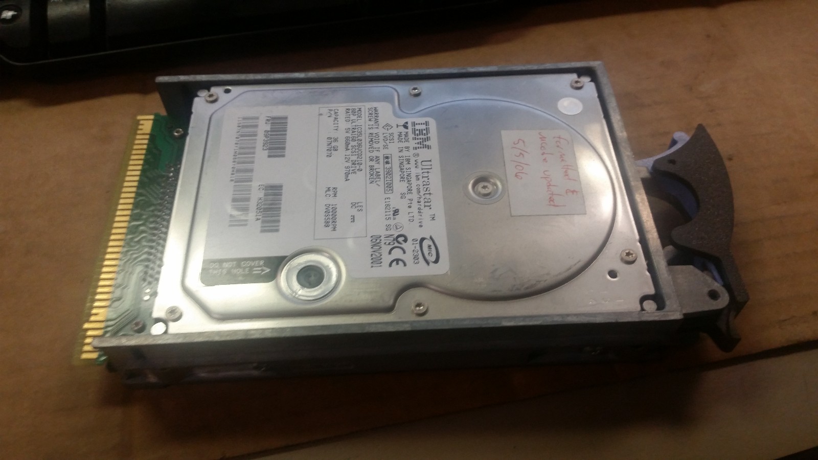 IBM RS/6000 Server 73GB 15K 03N5280 SCSI Hard Drive HDD with Tray