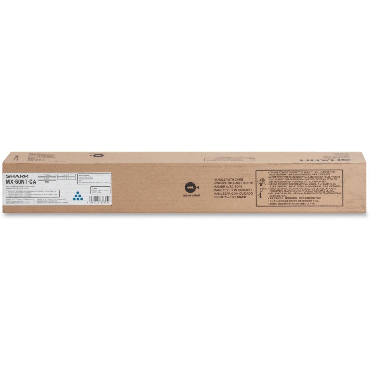 Sharp MX-60NTCA Cyan Toner Cartridge Genuine OEM Original *