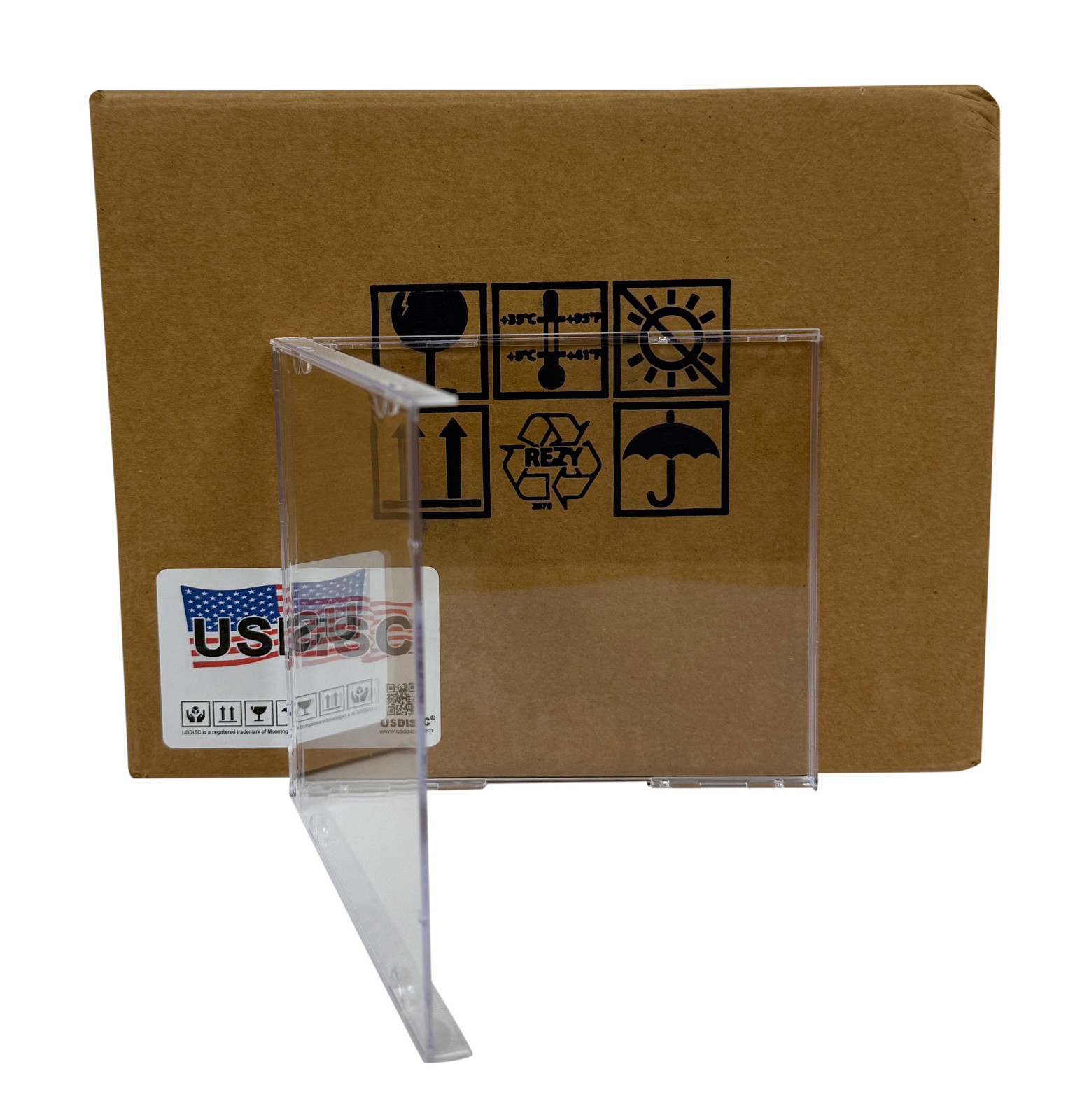 USDISC CD Jewel Cases Standard 10.4mm Heavyweight 60g, No Tray (Clear) Lot