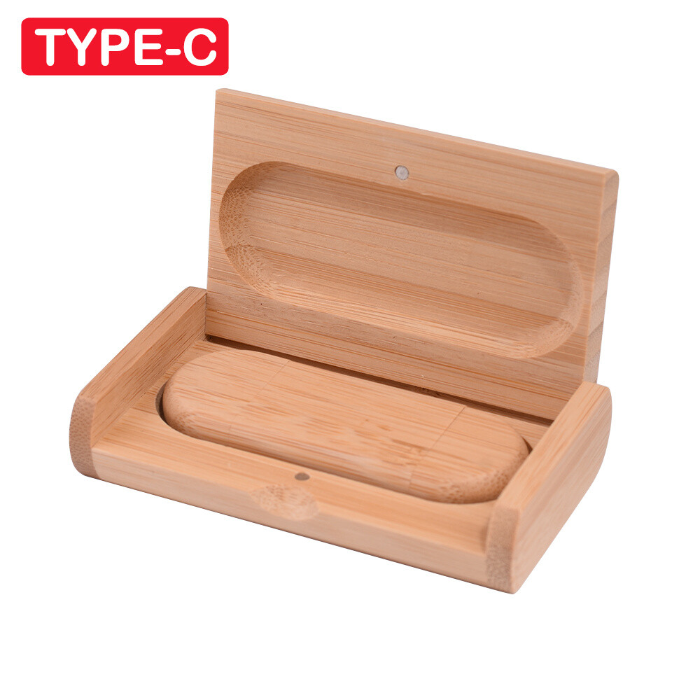 Wooden Gift Box OTG USB 2.0 Flash Drive Free Logo Pen Drive 64G 32G Memory Stick