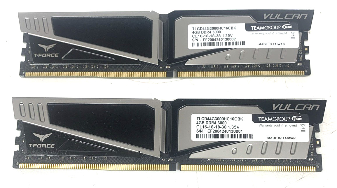 Team Group T-Force Vulcan DDR4-3000 8GB (2x4GB) - TLGD44G3000HC16CBK