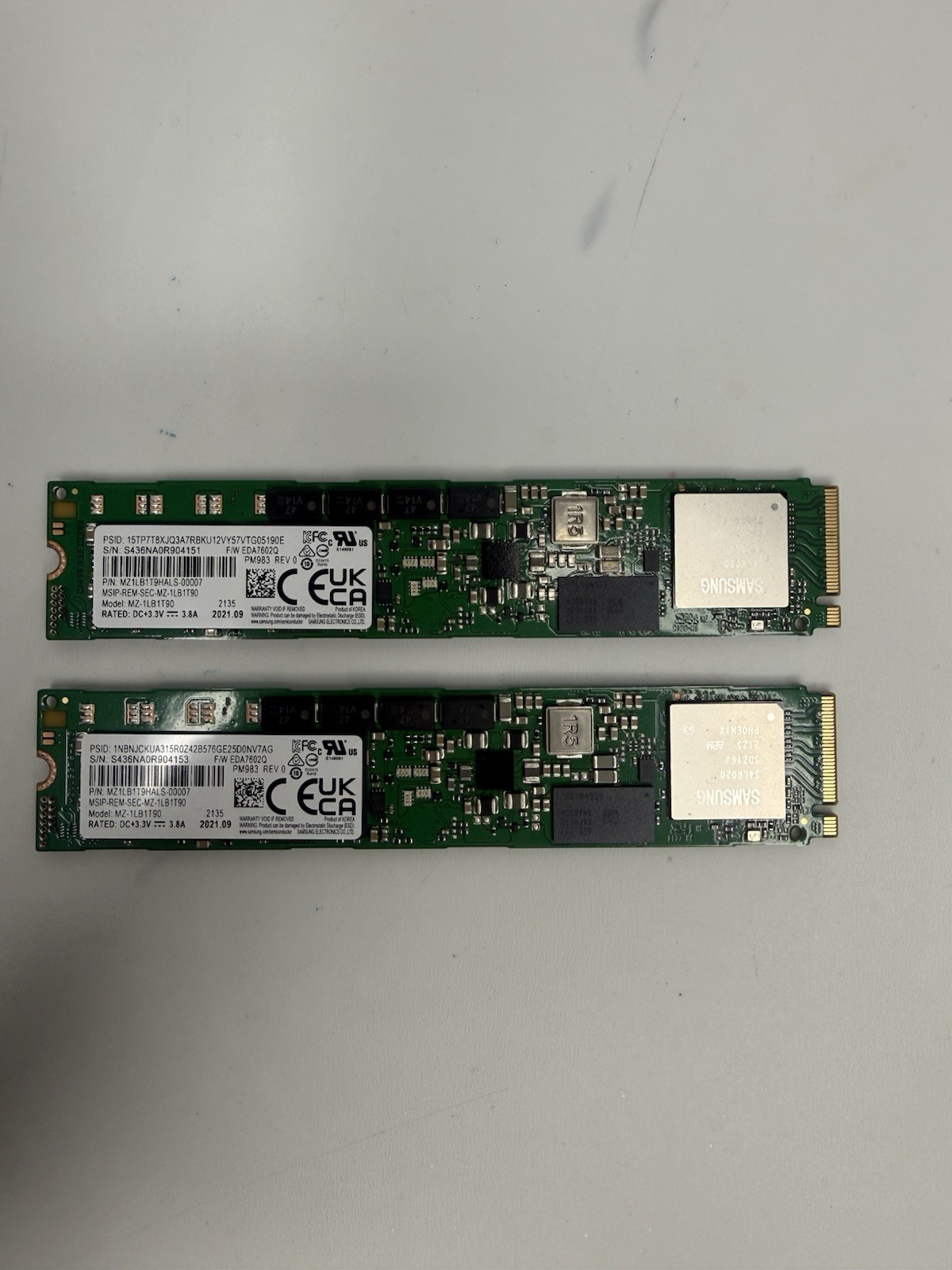 MZ-1LB1T90 Samsung HP PM983 1.92TB PCIe NVMe M.2 SSD MZ1LB1T9HALS P05879-002