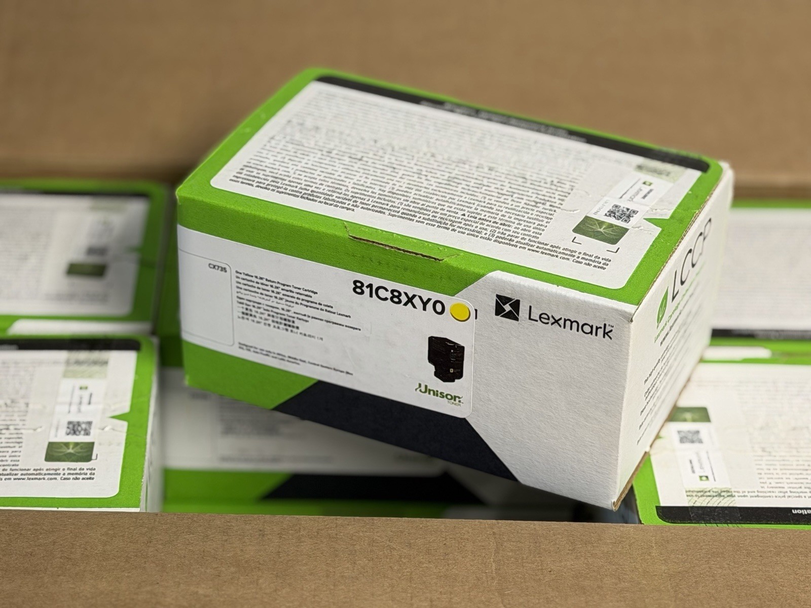 *SEALED* Lexmark 81C8XY0 Page 16,200 Yield Return Program Toner Cartridge Yellow