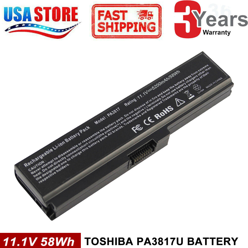PA3817U-1BRS PA3819U Battery for Toshiba Satellite C650D C655D P755 L630 A665D