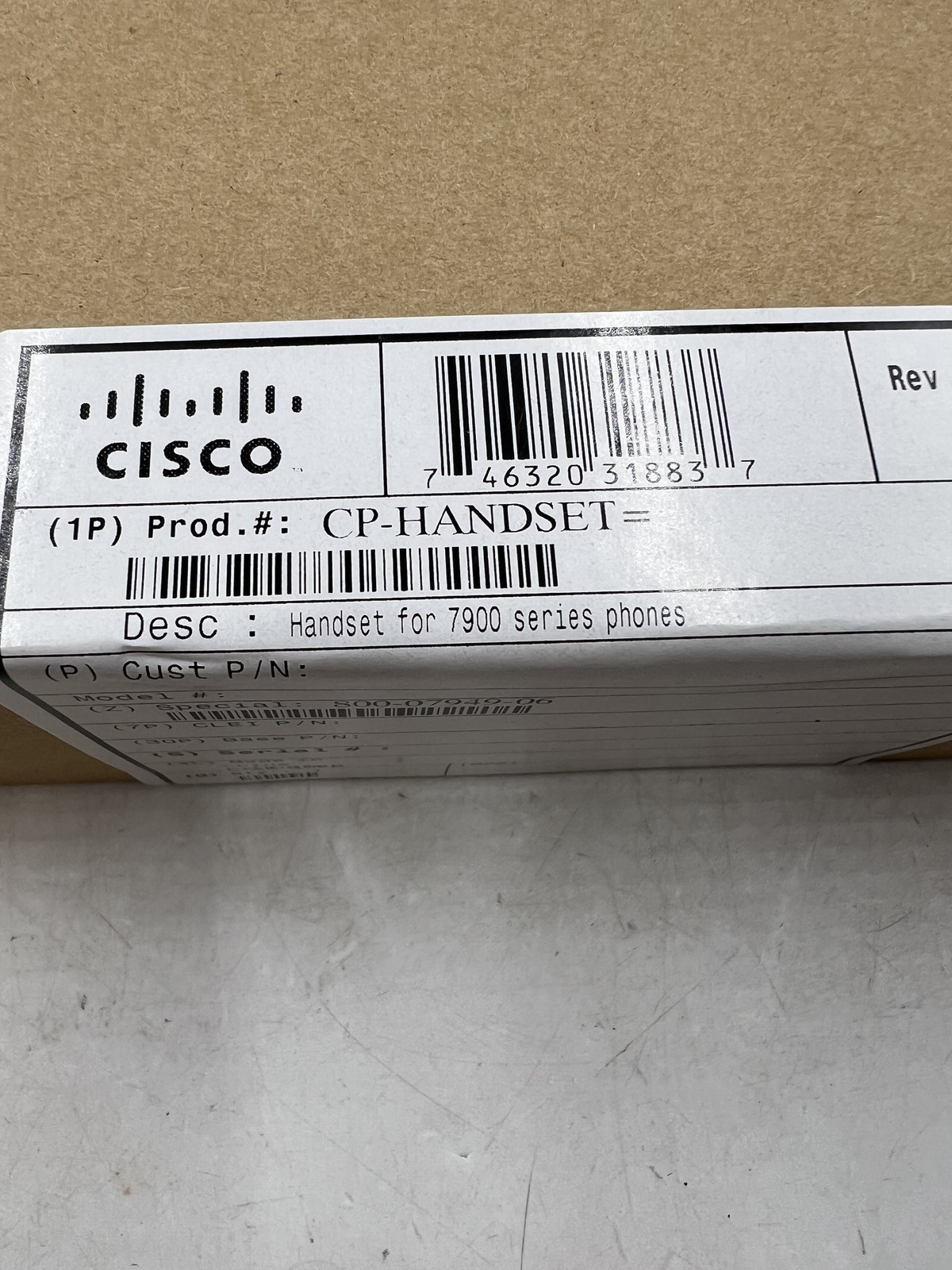 New Sealed CP-HANDSET Cisco Original Handset For Cisco 7900 Series IP Phones