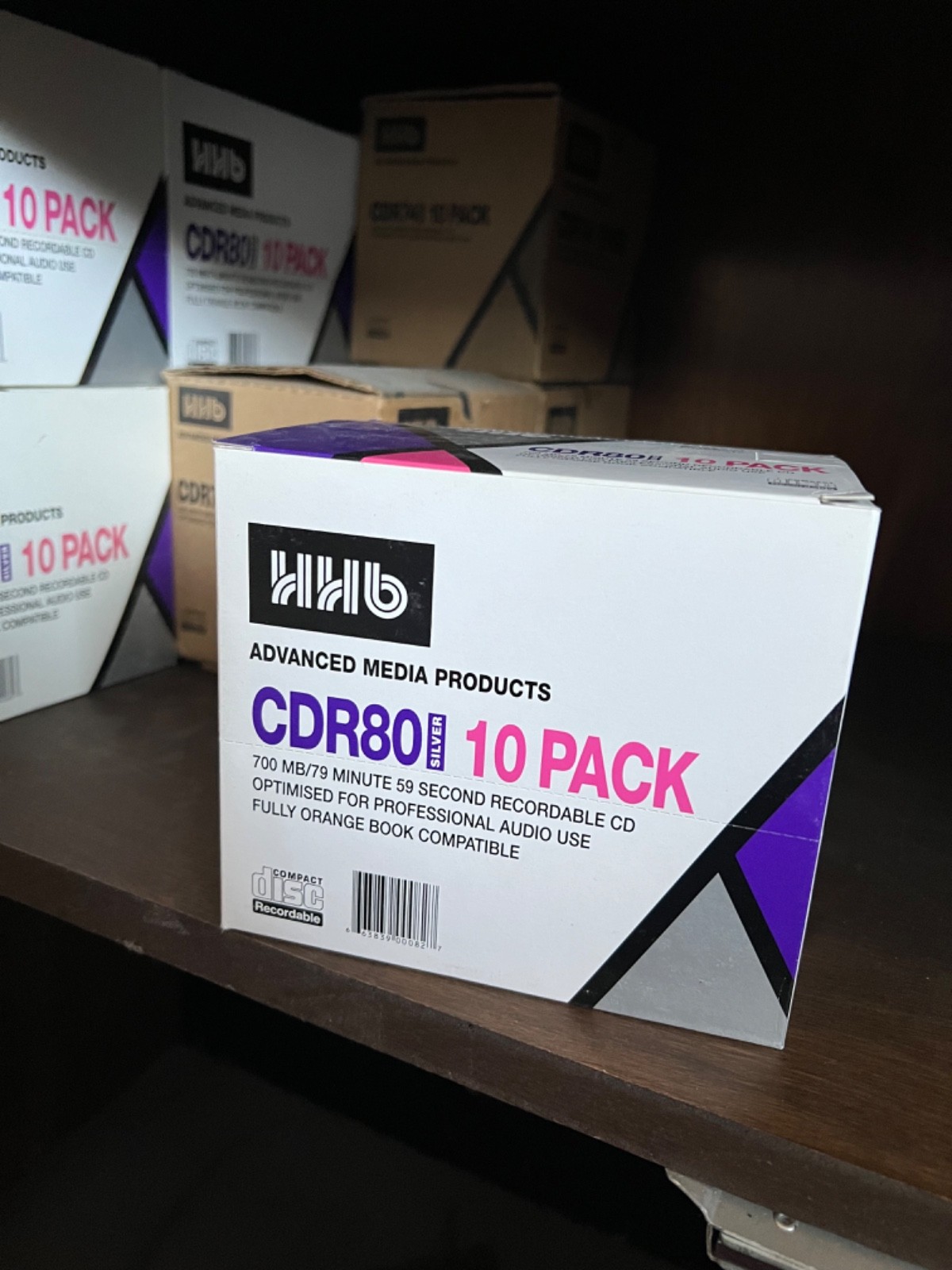 HHB CDR 10 pack silver 80 minute music optimised