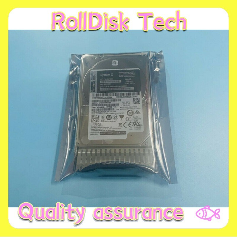 NEW IBM / Lenovo 00WG690 00WG691 600GB SAS 10K 12G 2.5" G3HS X3650M5 Hard Drive