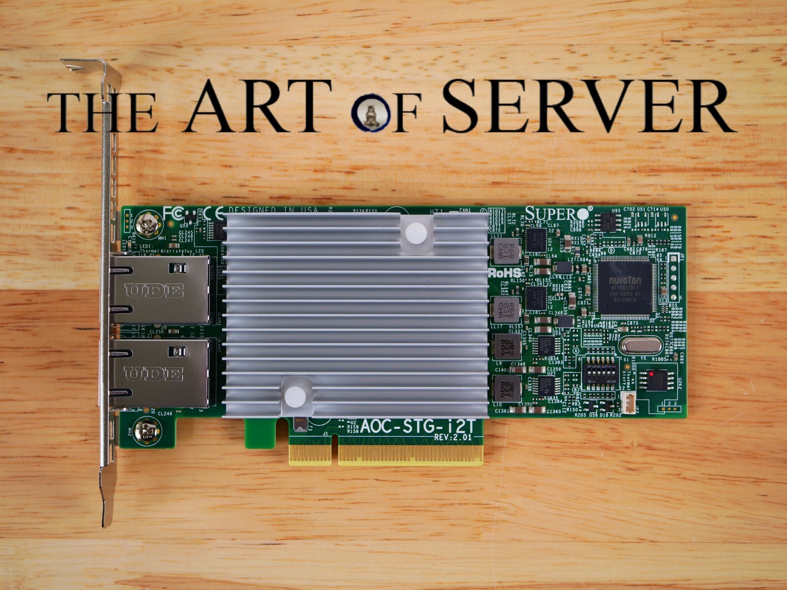 Supermicro AOC-STG-i2T 10Gb 10GBaseT RJ-45 PCIe 2.1 x8 Full Profile (=X540-T2)