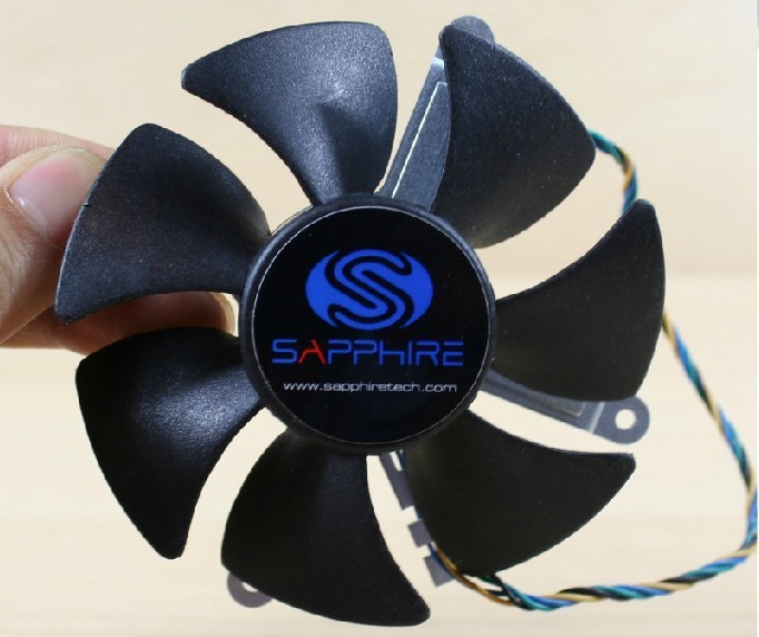 85mm  AD0912UB-U7BGL Fan for ATI Sapphire HD 5870 Video Card  62mm 4Pin