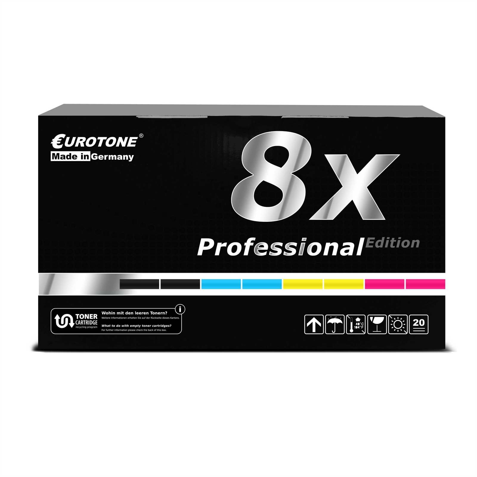 8x Eurotone Pro Cartridge F R OKI C-9800-GA C-9600-DN C-9650-eXpress C-9850-HDTN