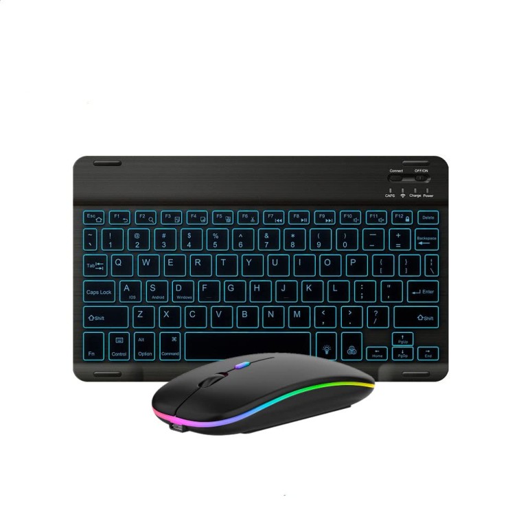 Ultra-Slim Lightweight Bluetooth Keyboard and Mouse Portable Mini Wireless Keybo