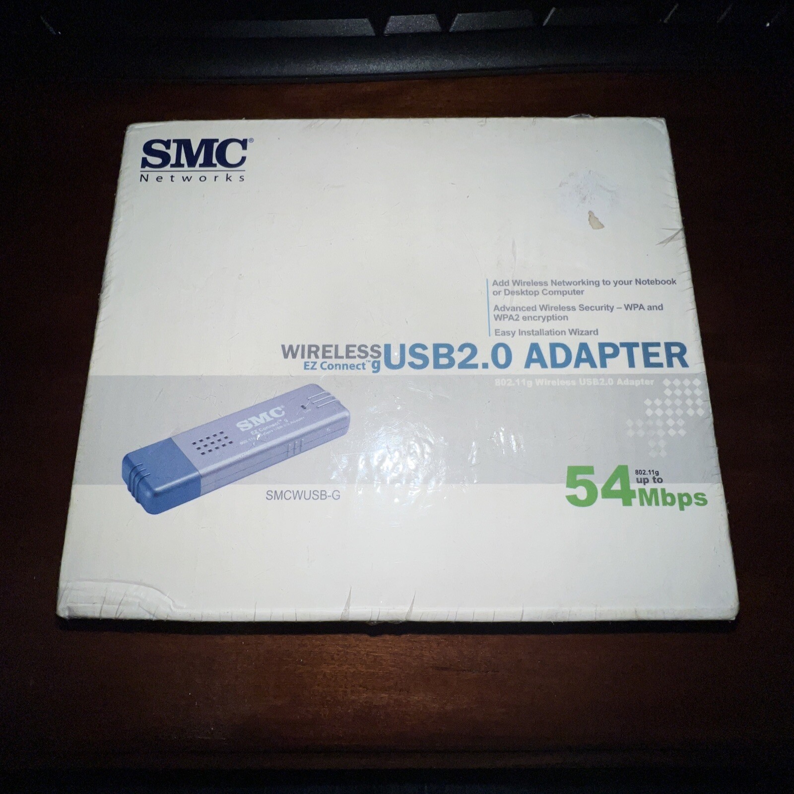 4A SMC SMCWUSB-G (662698706253) Wireless Adapter, New in Box,  Factory sealed