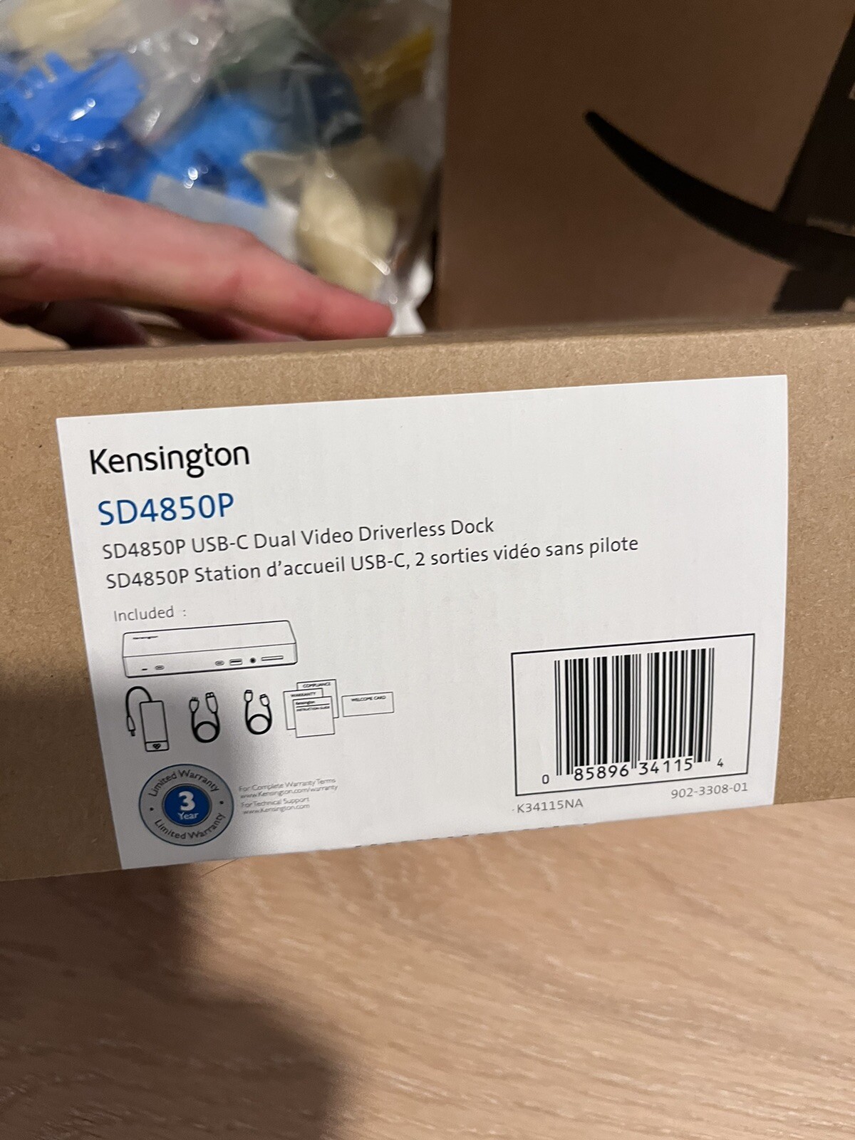 Seal Broken But Brand New, unused Kensington SD4850P Docking Station - K34115NA.