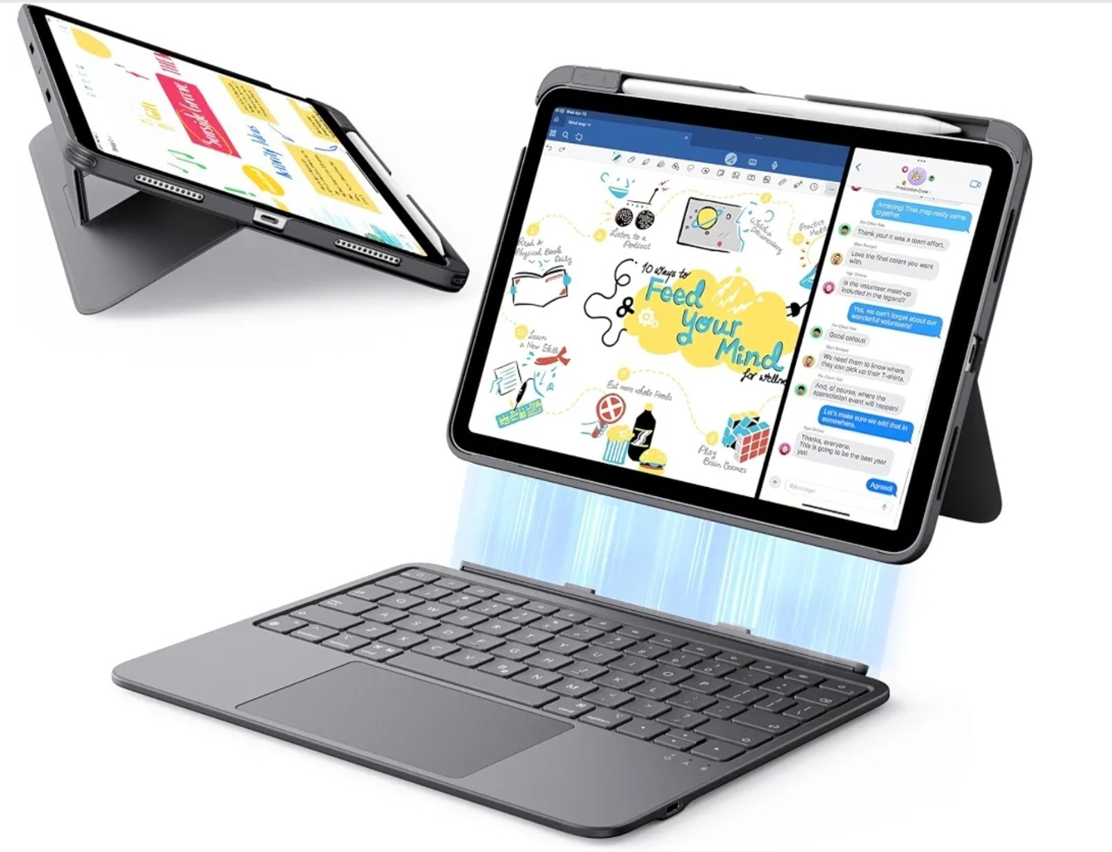 ESR for iPad (A16) 11th/10th Gen Case with Keyboard, Ultra-Light