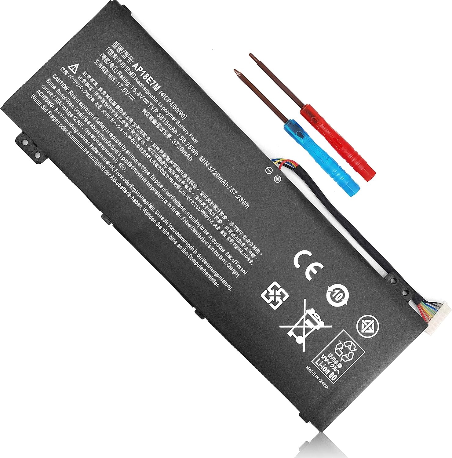 AP18E7M AP18E8M Laptop Battery for Acer Nitro 5 AN515 54 AN517 51 Nitro 7 AN715