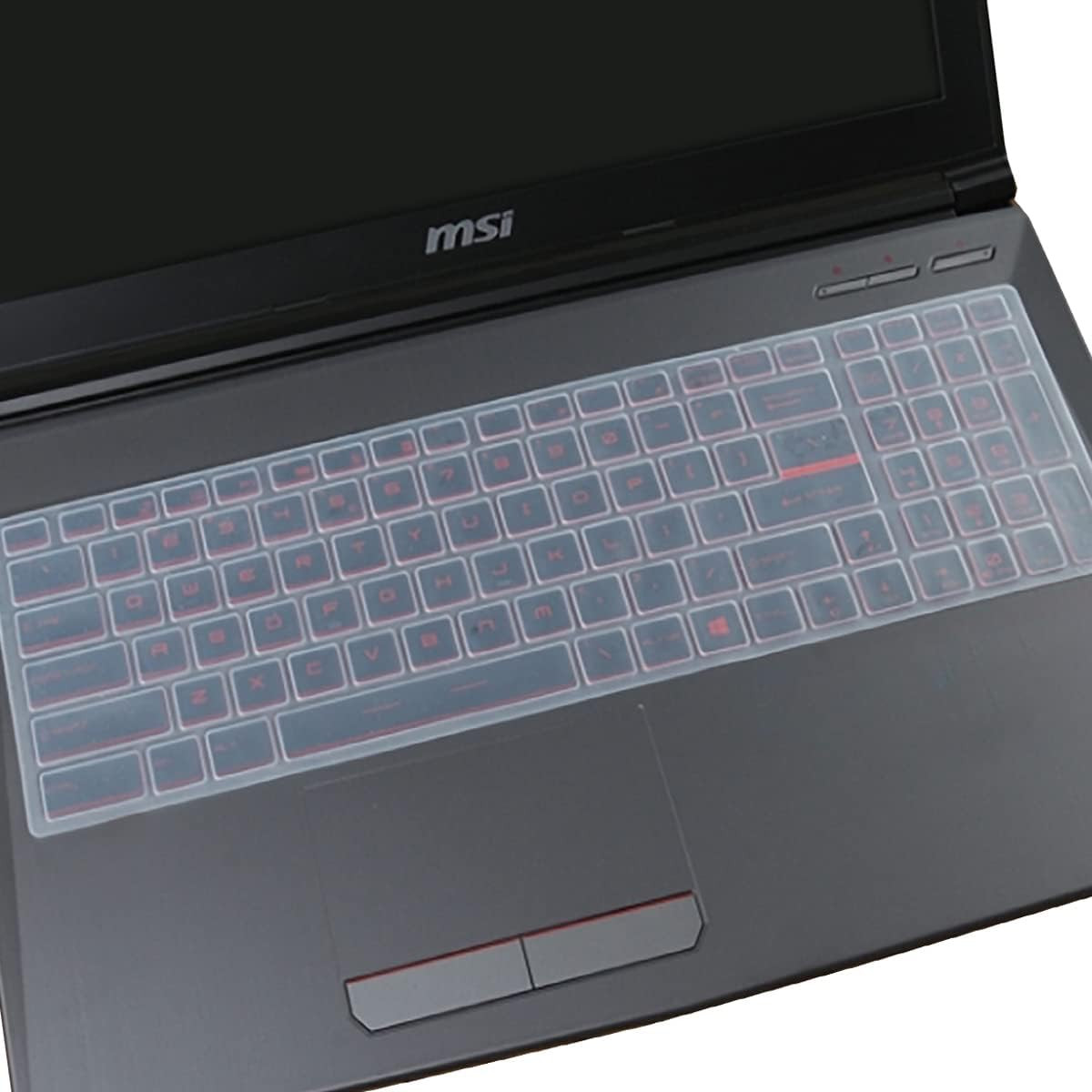 Keyboard Cover Skin for 15.6 17.3 MSI GE77HX GE77 GE76 GE75 Raider, Stealth