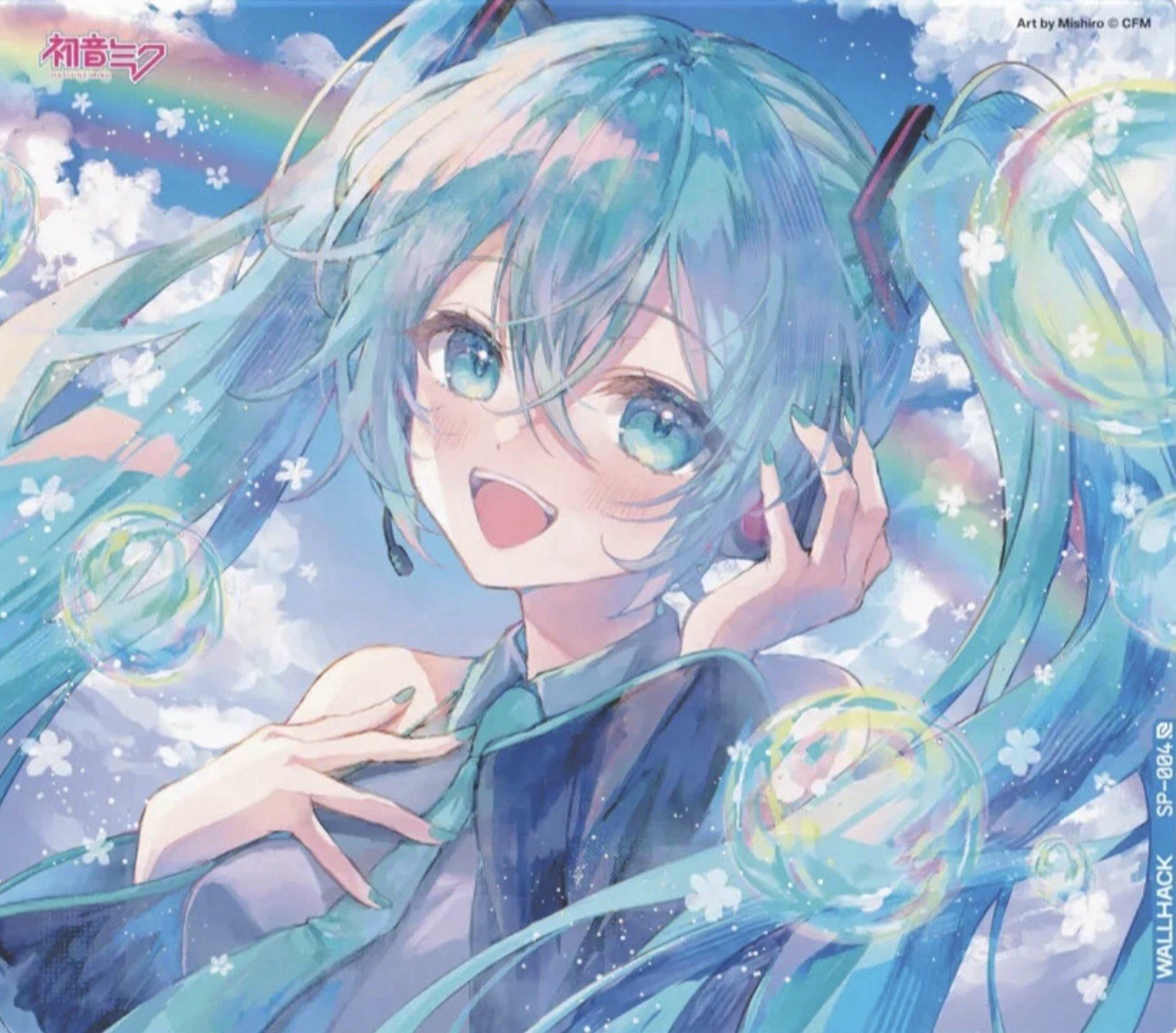 Wallhack SkyPAD SP-004 HATSUNE MIKU EDITION: SUMMER MIKU Glass Gaming Mouse Pad