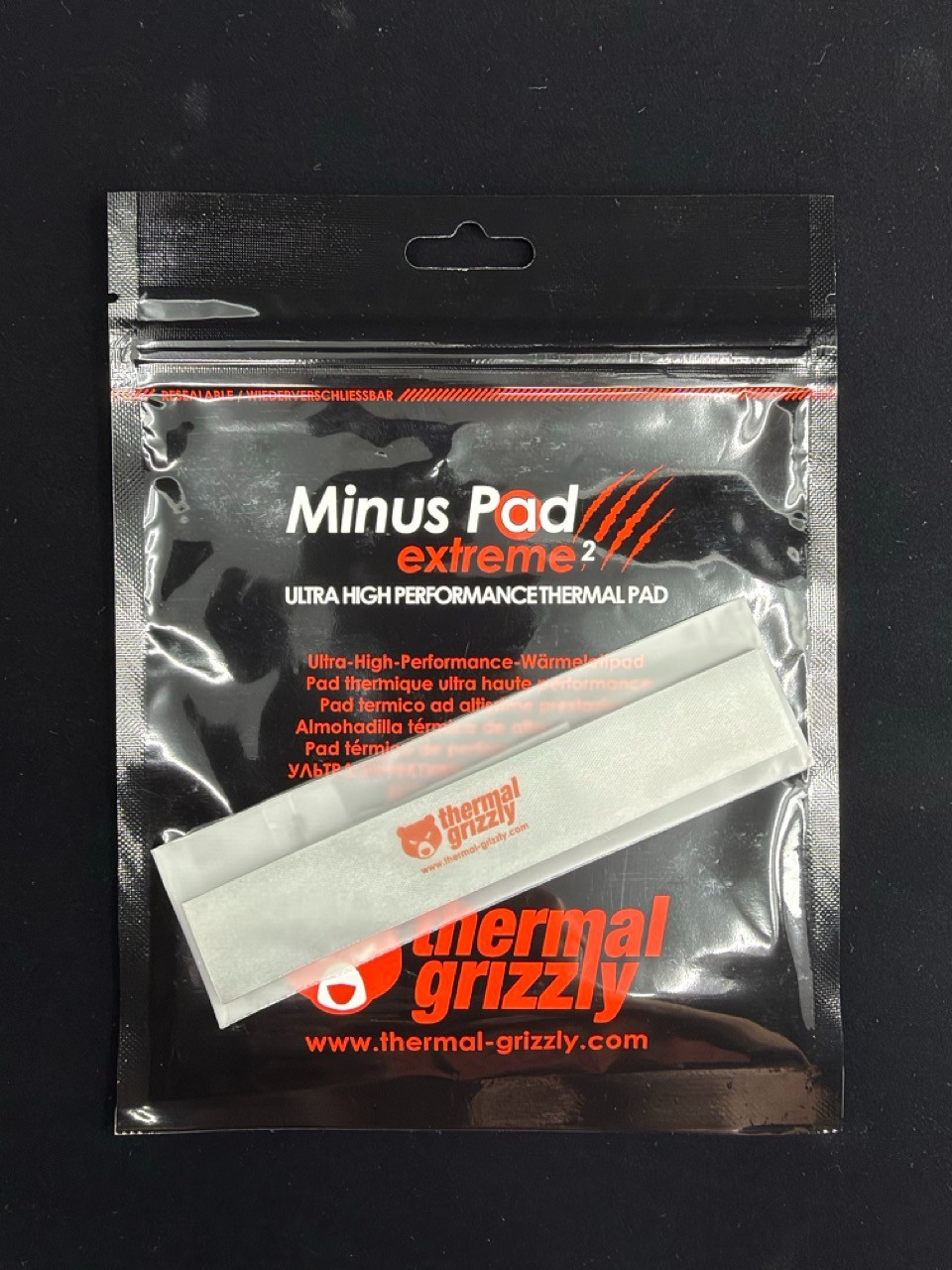 Thermal Grizzly Minus Pad Extreme 2 Thermal Pad 120 x 20 x 1.0mm (2-Pack) - NEW