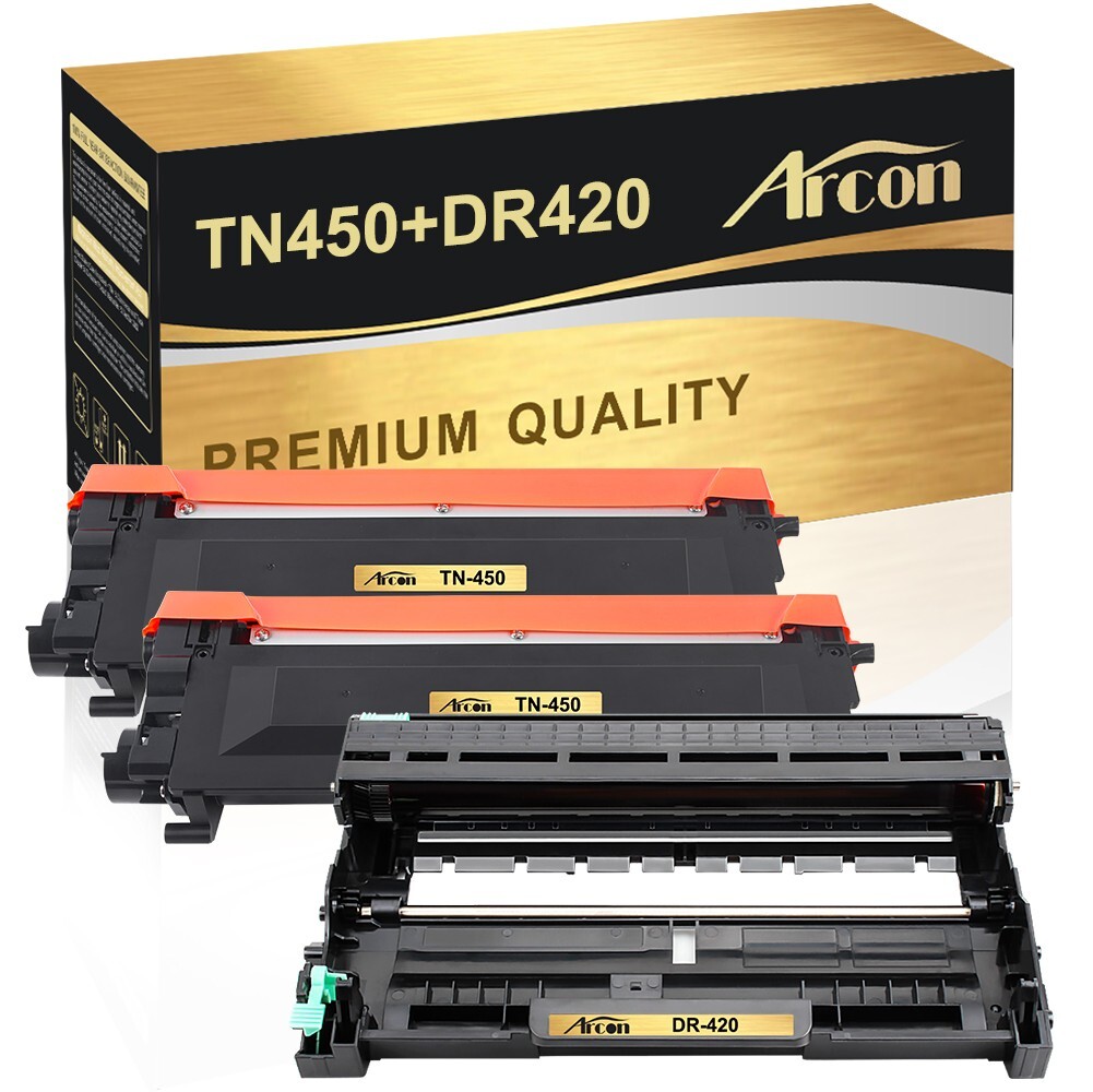 2PK TN450 + 1PK DR420 Toner Drum Compatible with Brother MFC-7860DW DCP-7065DN