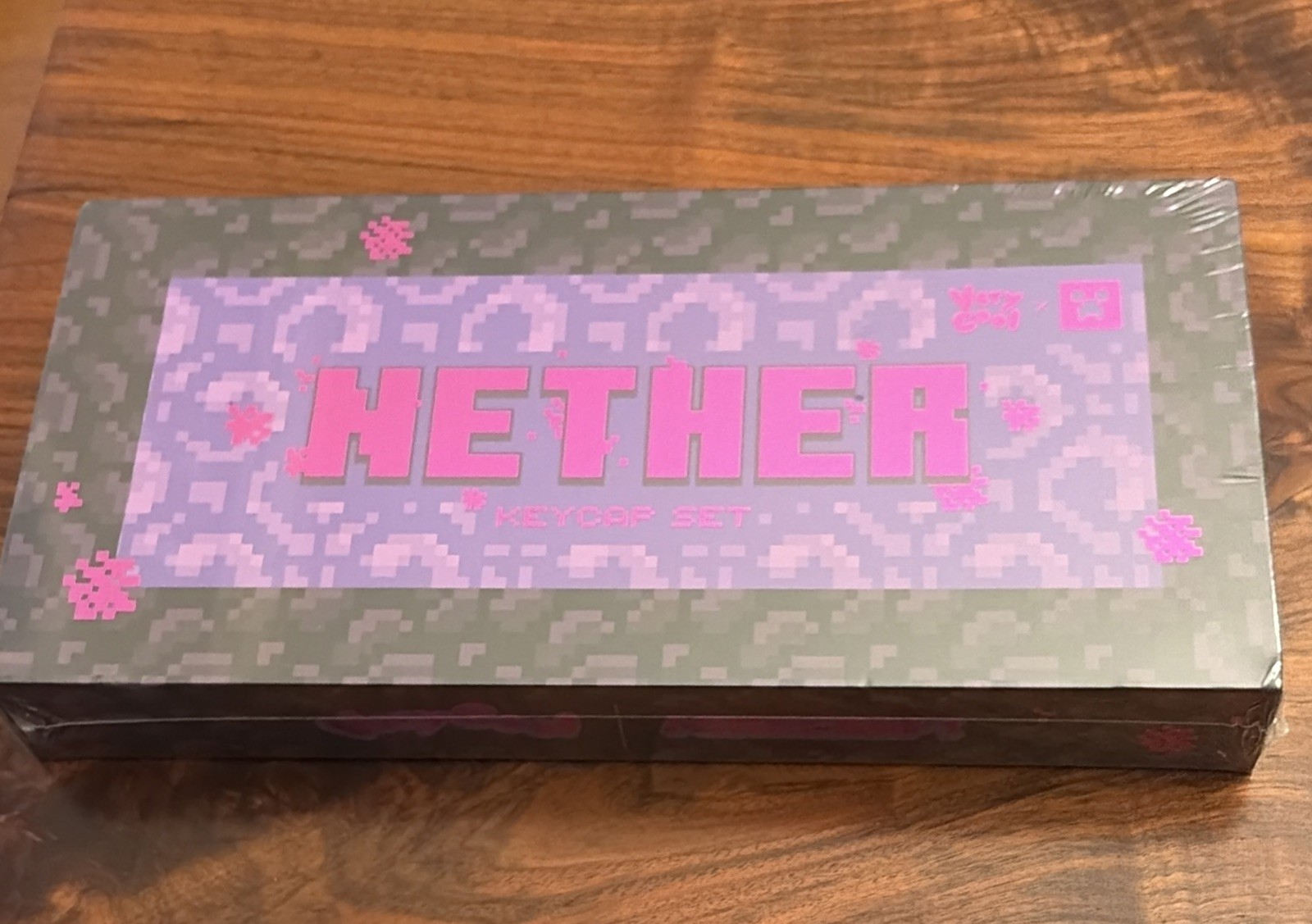 Minecraft X Very Cool Shirtz collaboration “Nether Keycaps”. NIB. Factory Sealed