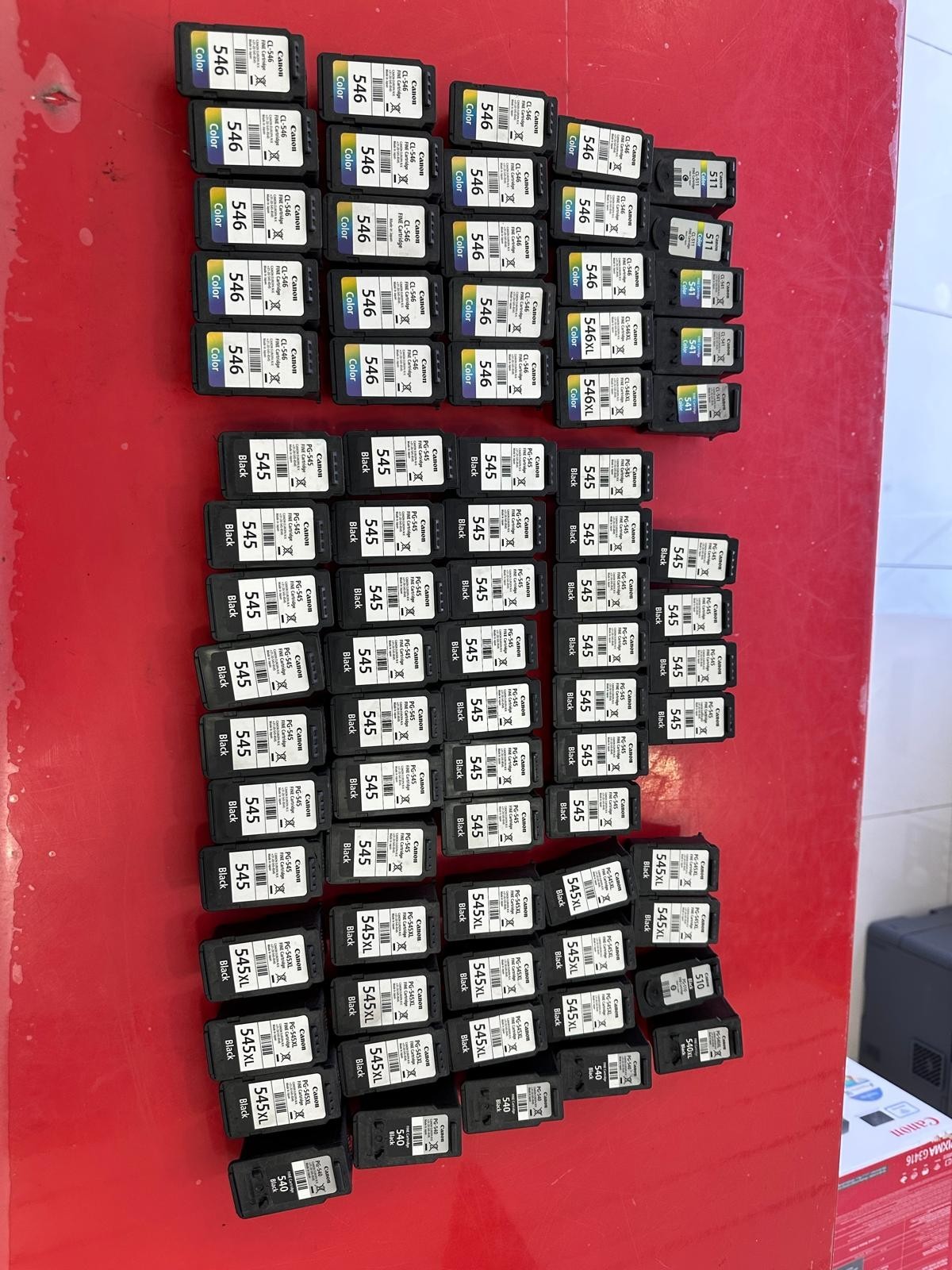27 Empty Virgin  Canon Ink Cartridges 545/546/540/541/510 .. Lot