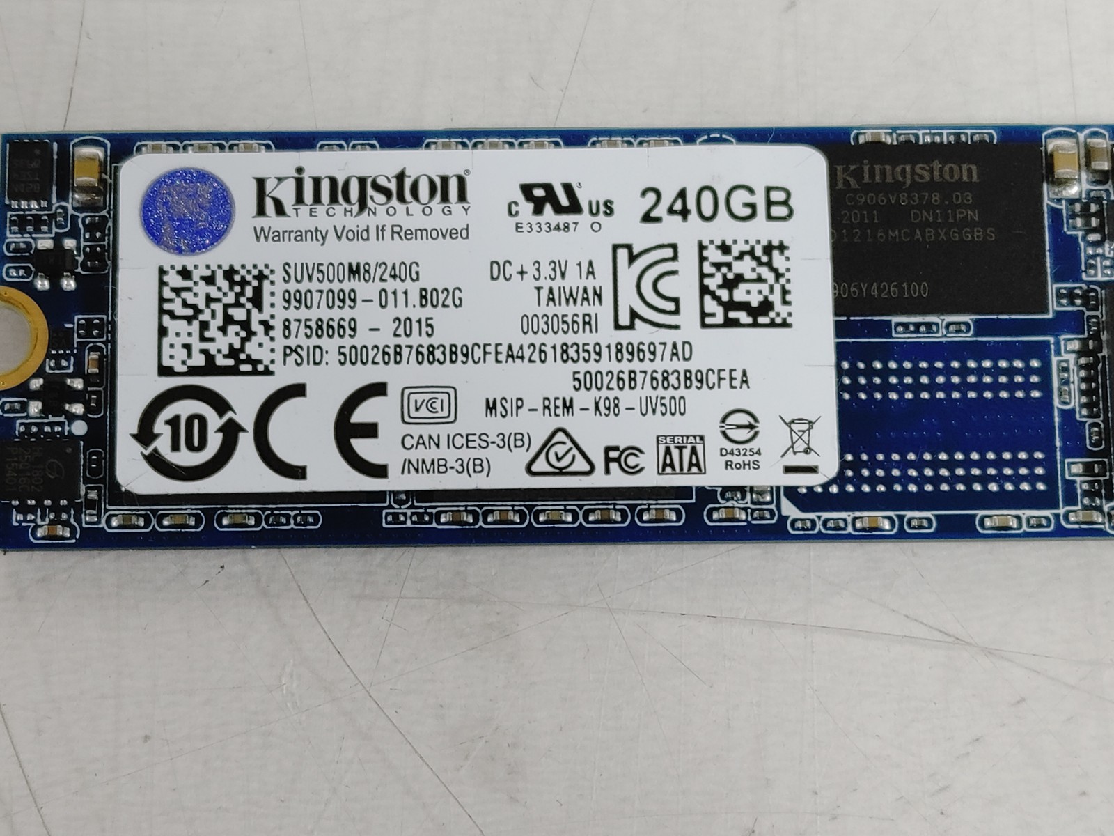 Kingston SUV500M8/240G 240 GB M.2 80mm Solid State Drive