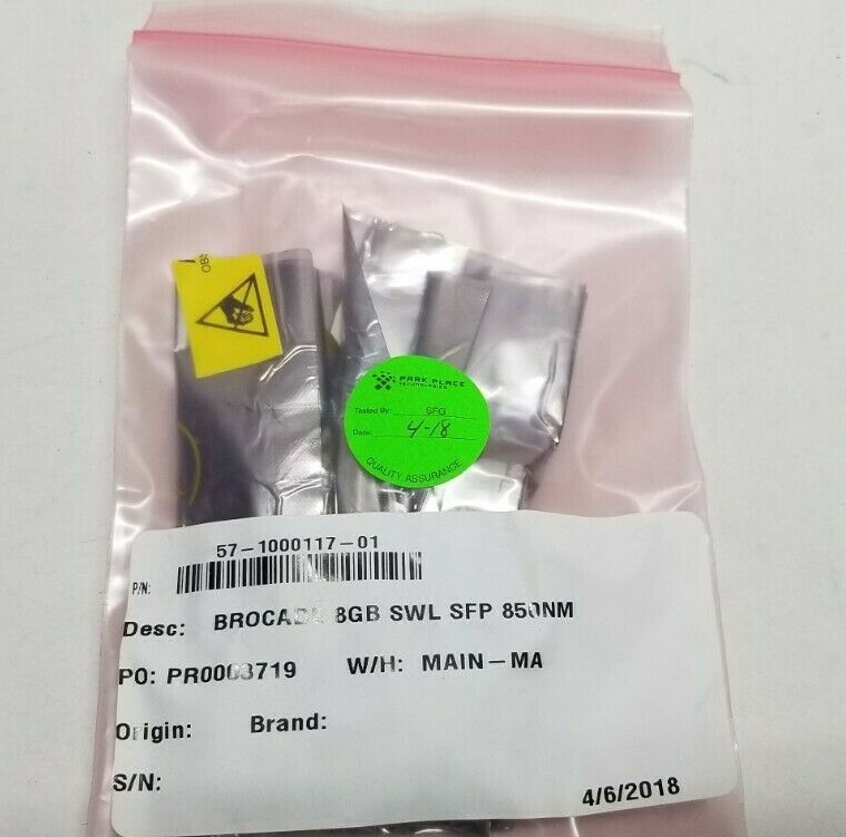 2 Pcs Brocade 8gb FC 850nm SW SFP GBIC 57-1000117-01