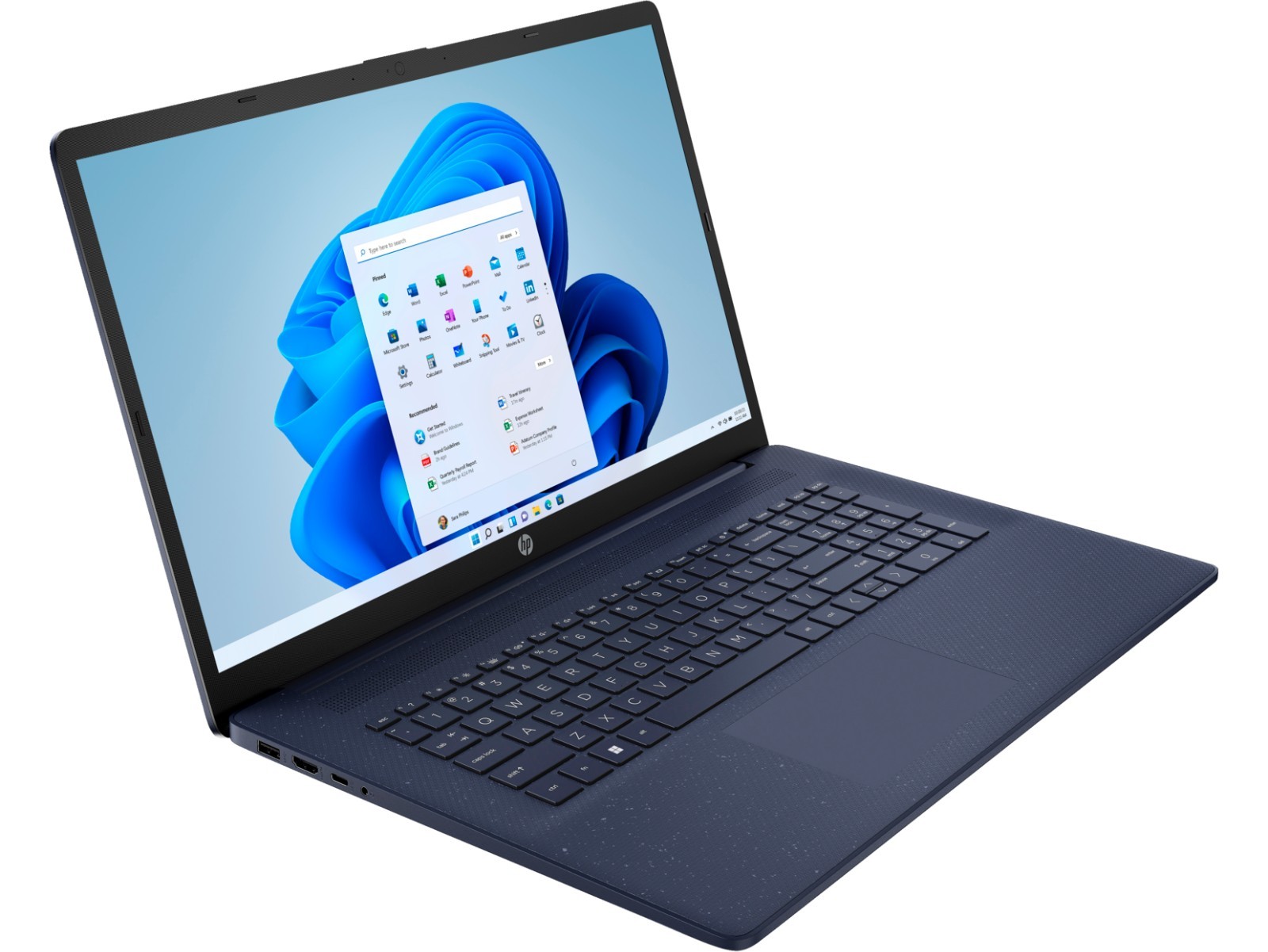 HP 17-cn0613ds 17t Laptop PC 17.3" 1080P N4120 4GB 128GB SSD WiFi W11 w/Num Key