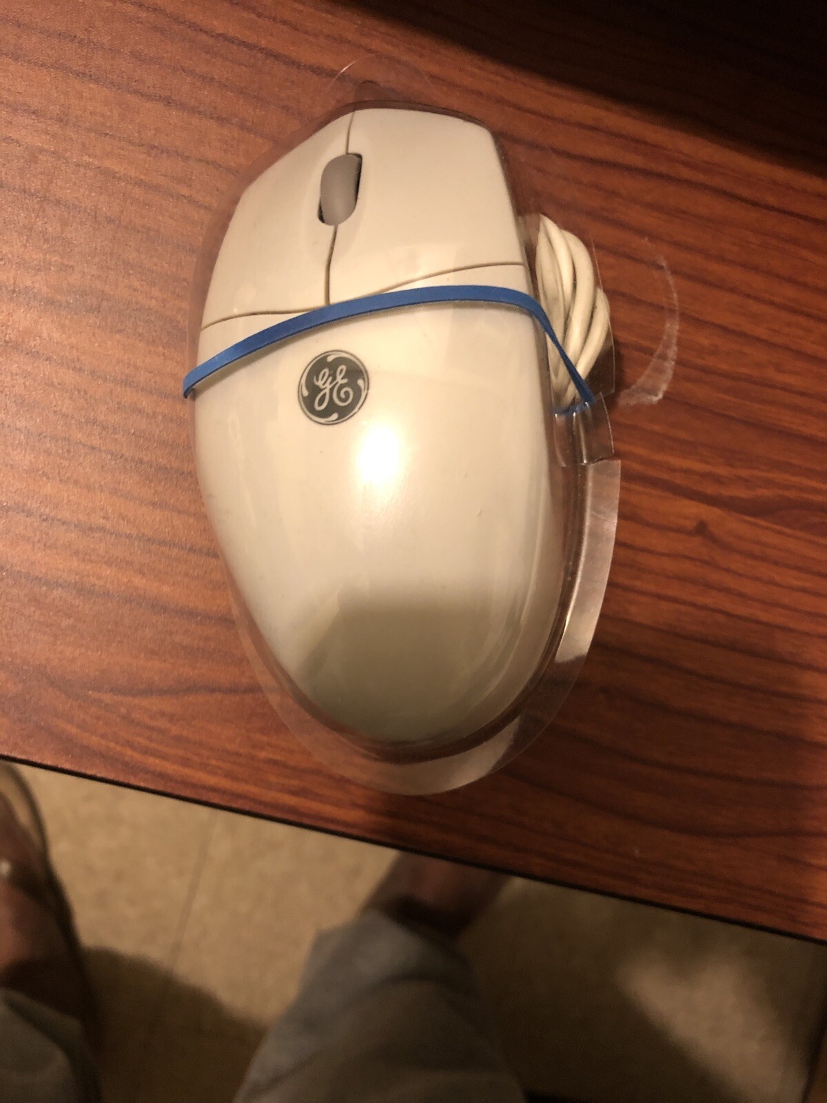 GE 97859 Rev.S2 3-Button Trackball SCROLL MOUSE PS/2 Wired Connection BEIGE