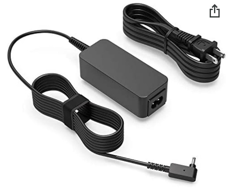 Superer 45W 19V AC Charger Adapter Fit for HP laptop, chromebook SPD195334 New