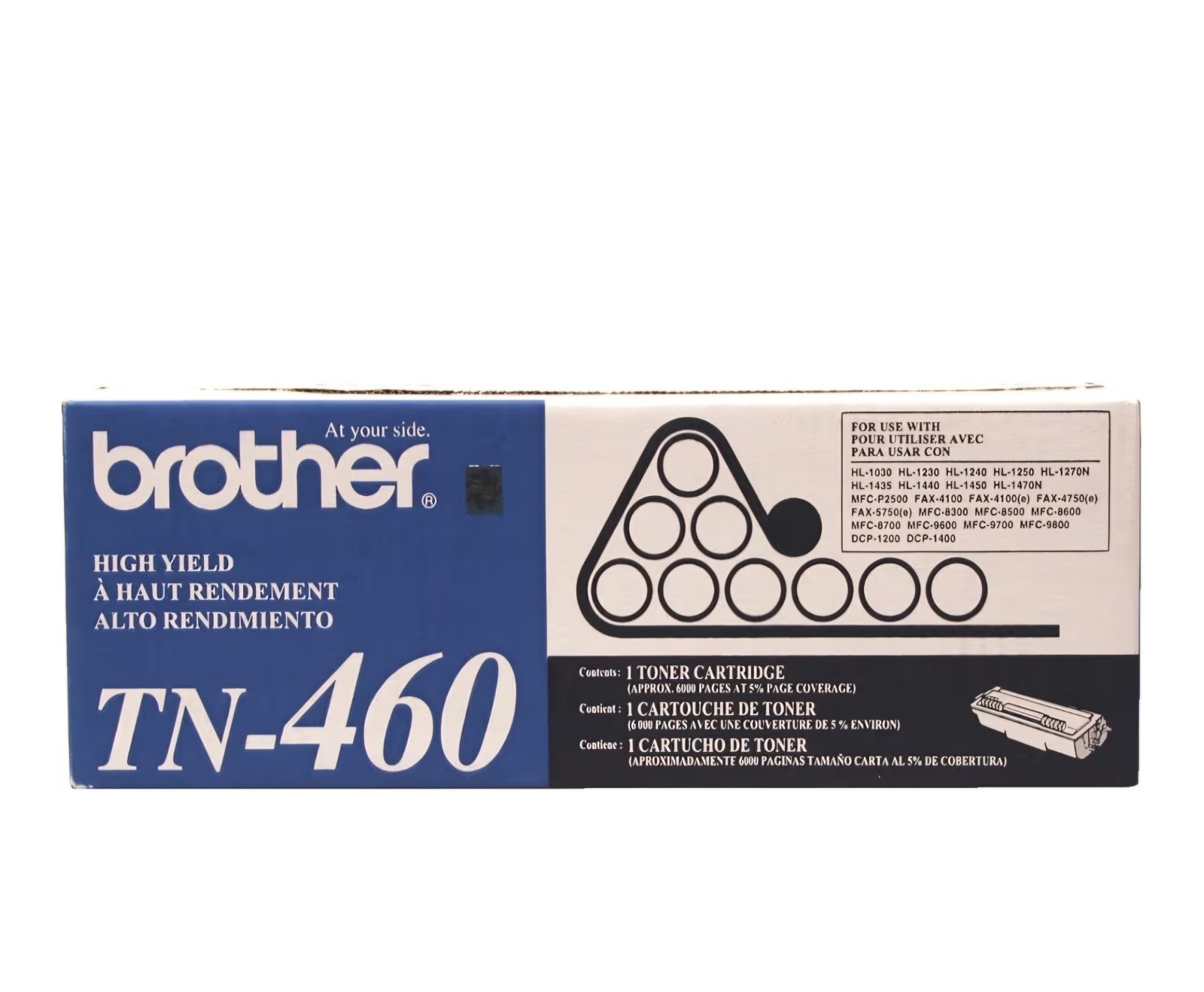 Brother TN460 High Yield Laser Toner Cartridge - Black
