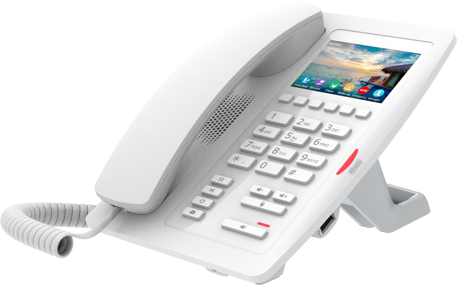 Fanvil H5W IP Phone Hotel Wi-Fi PoE Programmable Soft Keys White