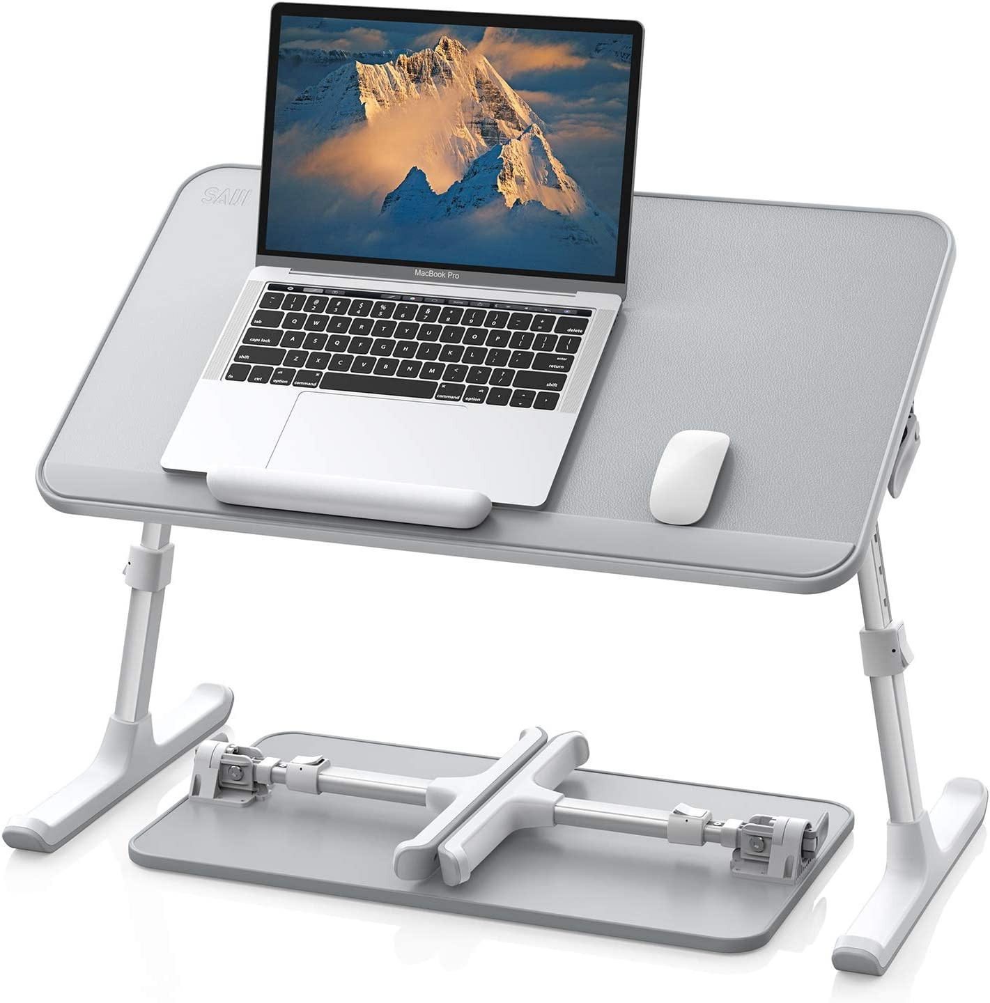 Non-Slip Leather Lap Desk Laptop Bed Tray Table, Laptop Stand for Bed | Portable