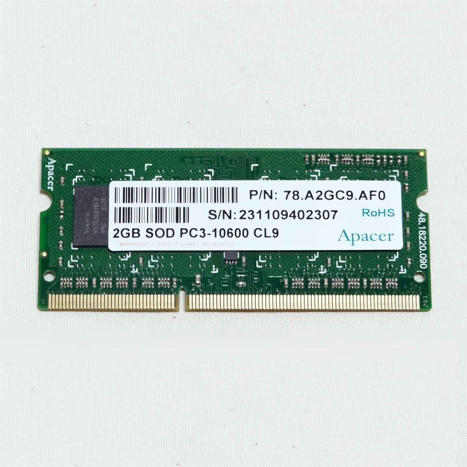 Qty 10 - Lot of 10x 2GB DDR3 PC3-10600 1333mhz SoDimm Laptop Memory Hynix RAM