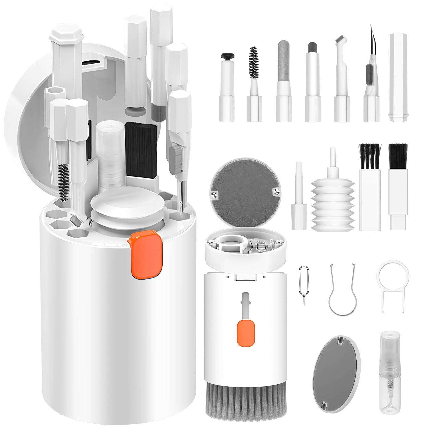 VICHYIE 20 in 1 Multifunctional Cleaner Kit for Electronic Devices, White 