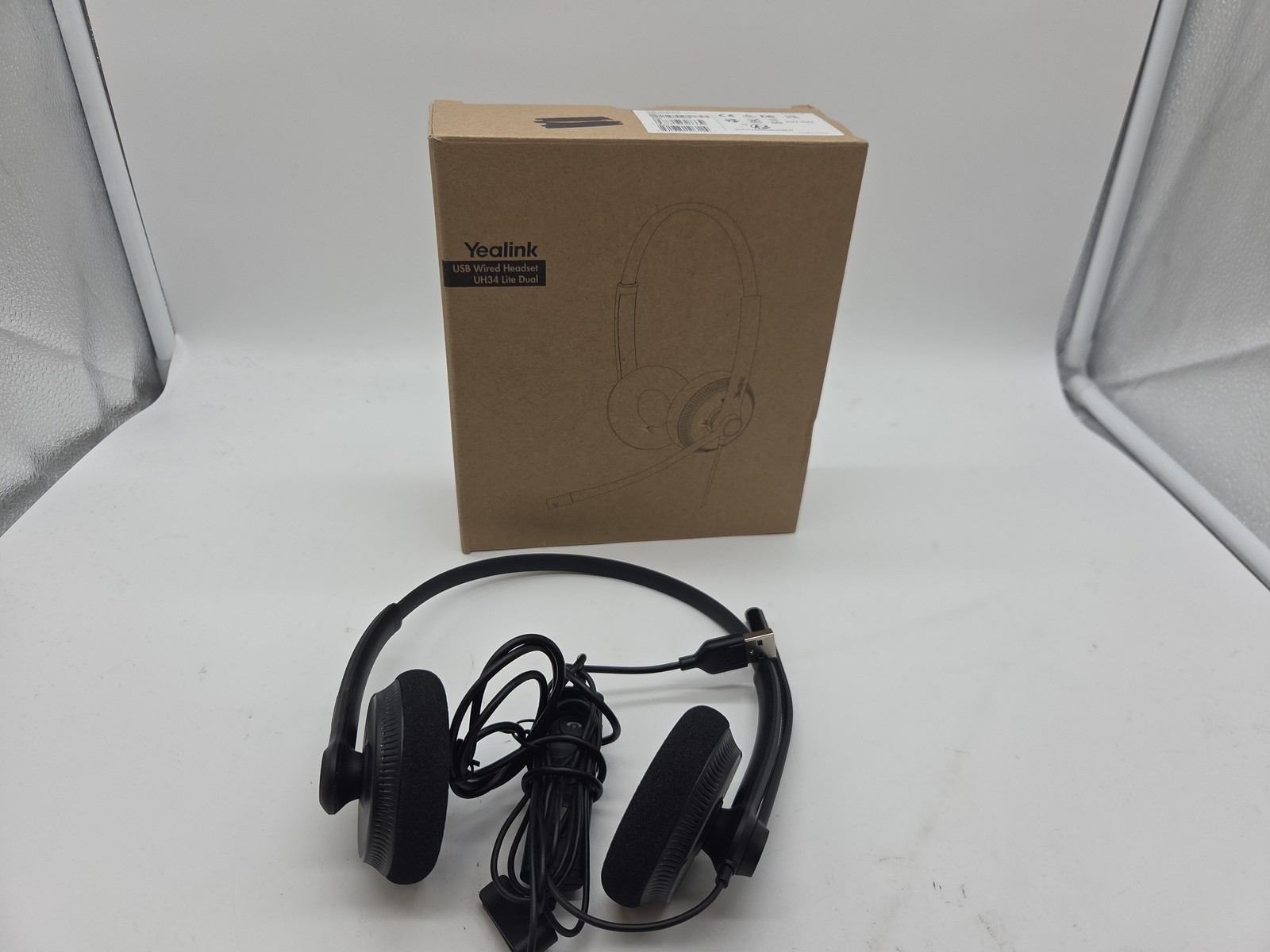 Yealink UH34 Lite Wired Headset,USB-A, Noise Canceling Mic,in-Line Control
