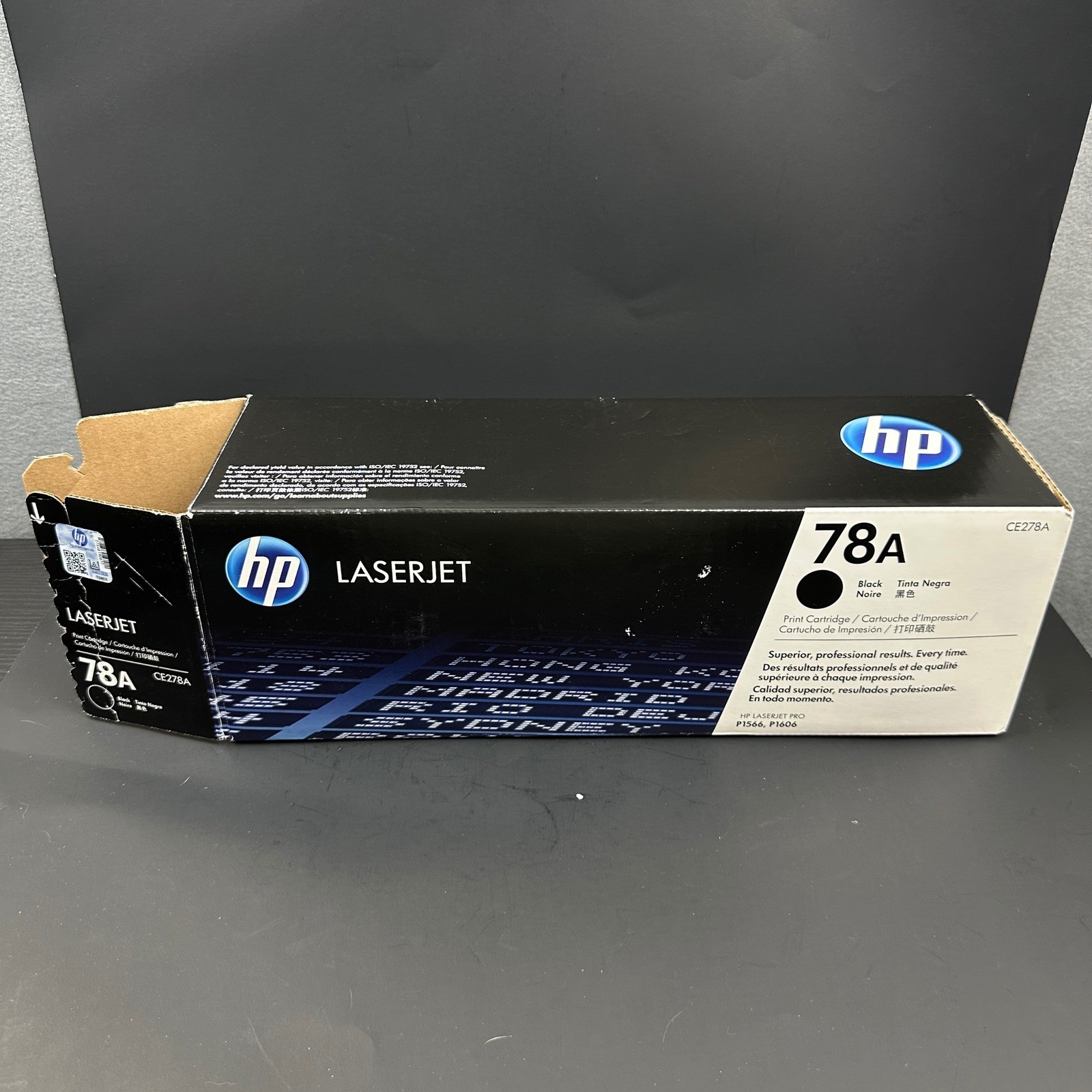HP 78A Black OEM LaserJet Toner Cartridge Genuine Original Printer Ink OPEN BOX