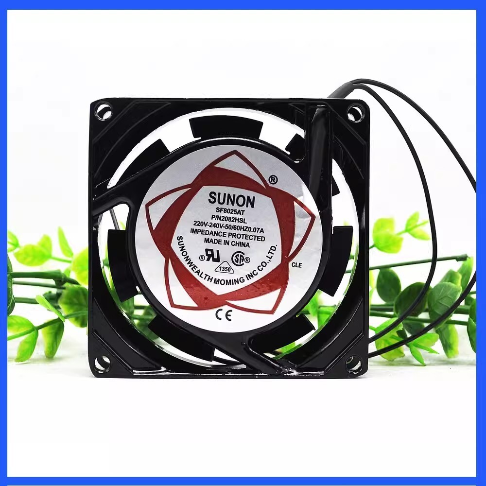 SUNON SF8025AT P/N 2082HSL 220V-240V 0.07A 8CM Cooling Fan