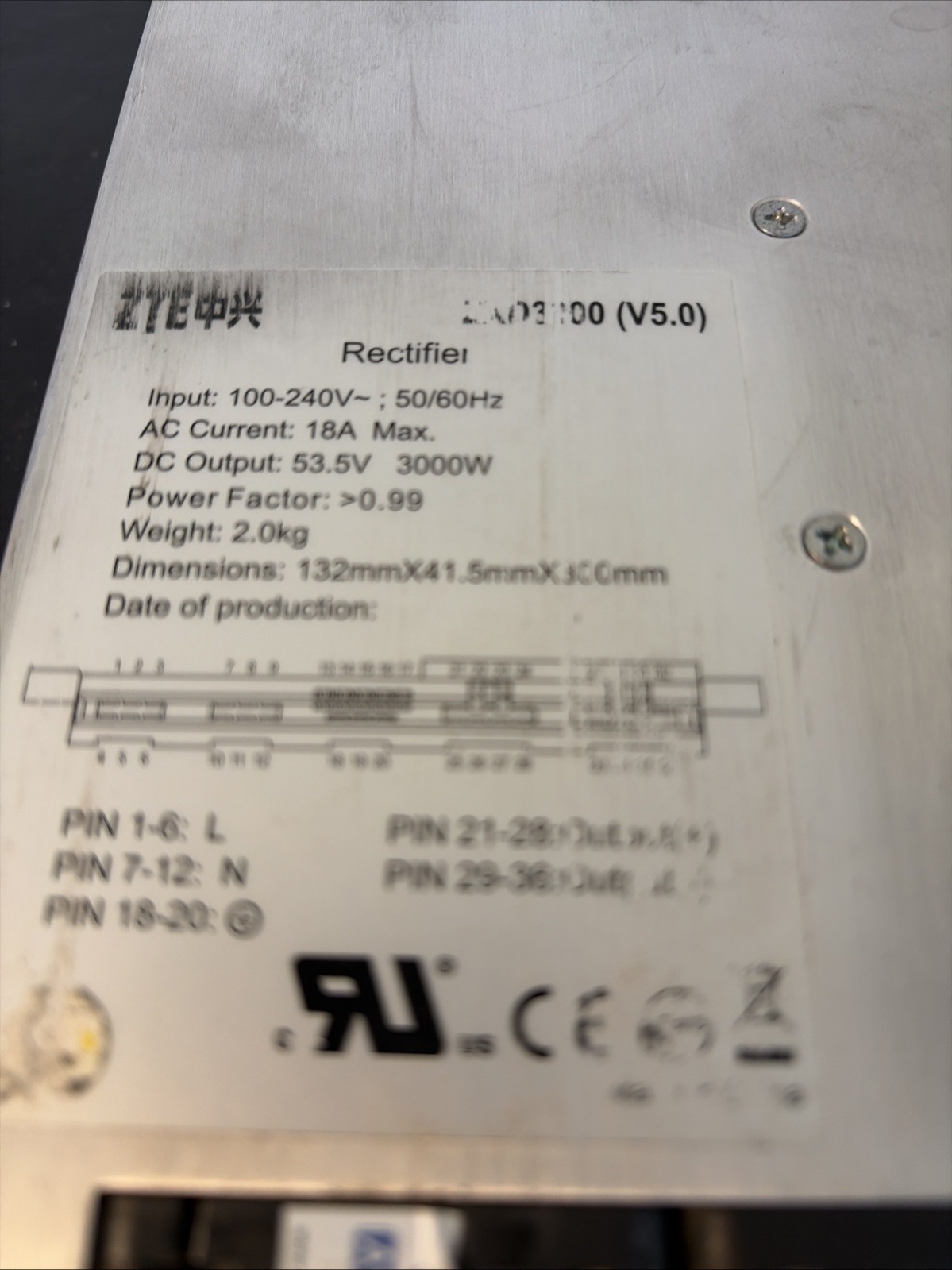 1pc ZXD3000 Switchin power rectifier Module AC to 48V 50A communication power