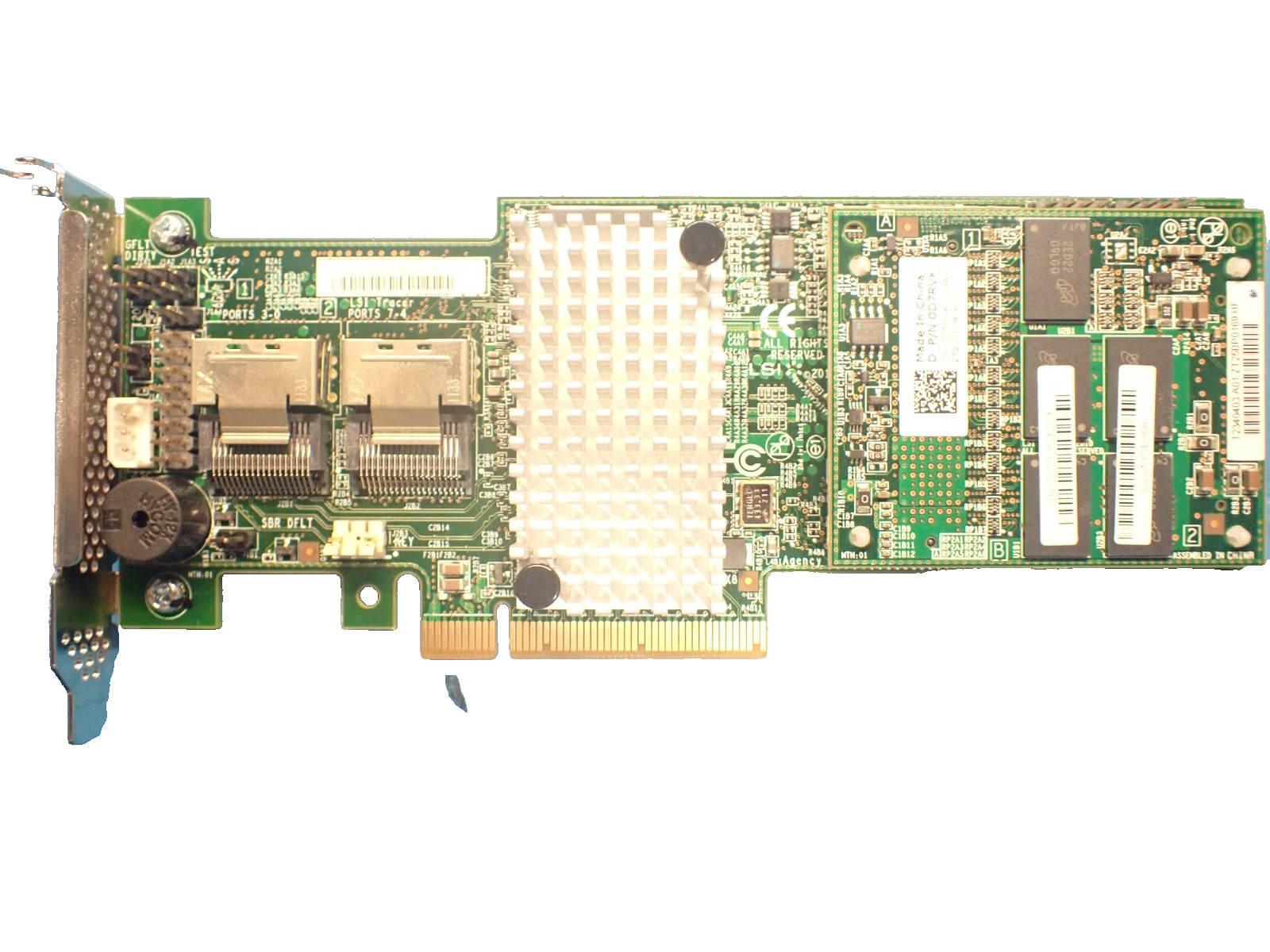 Dell 0D7RVK PE PCI-e 9265-8i 6Gb/s 2x Mini SAS/SATA RAID Controller