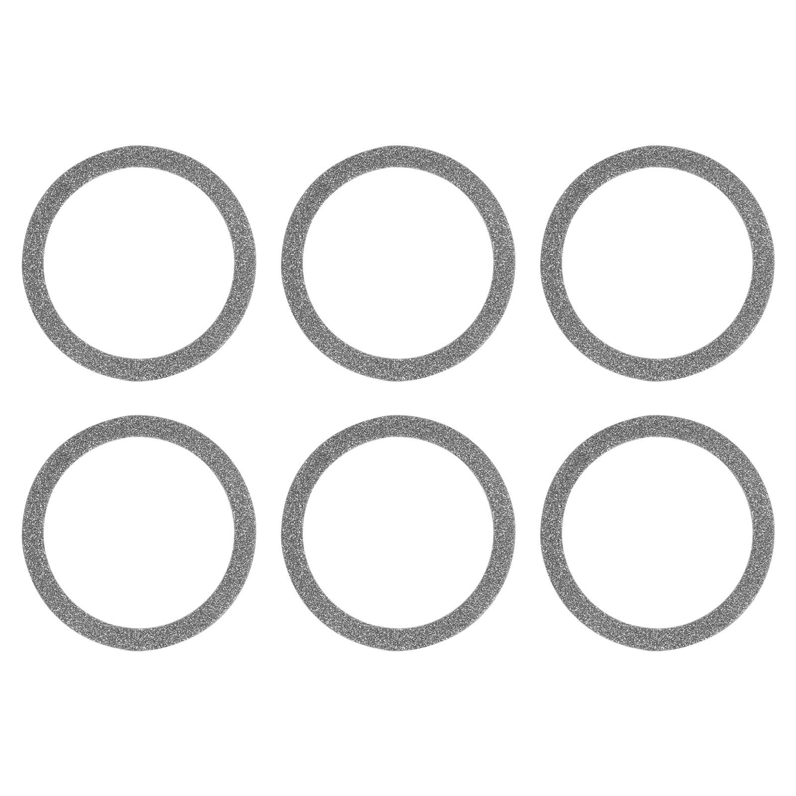 Universal Sparkle Magnetic Adapter Ring, 6 Pcs Sticker Ring, Black
