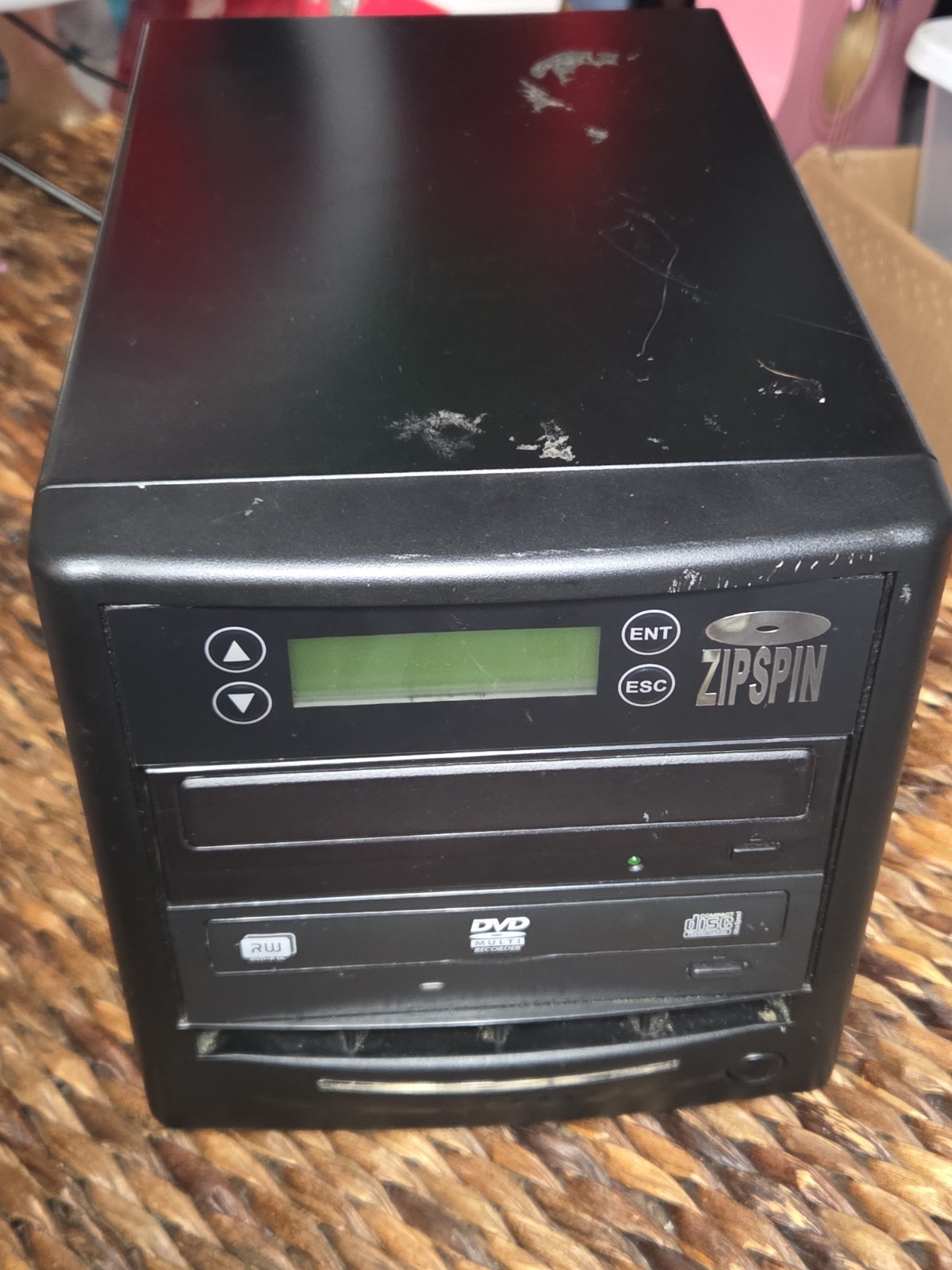 ZipSpin CD/DVD Disc Duplicator C-121-Pro W/ Power Cord Tested Works As Should 