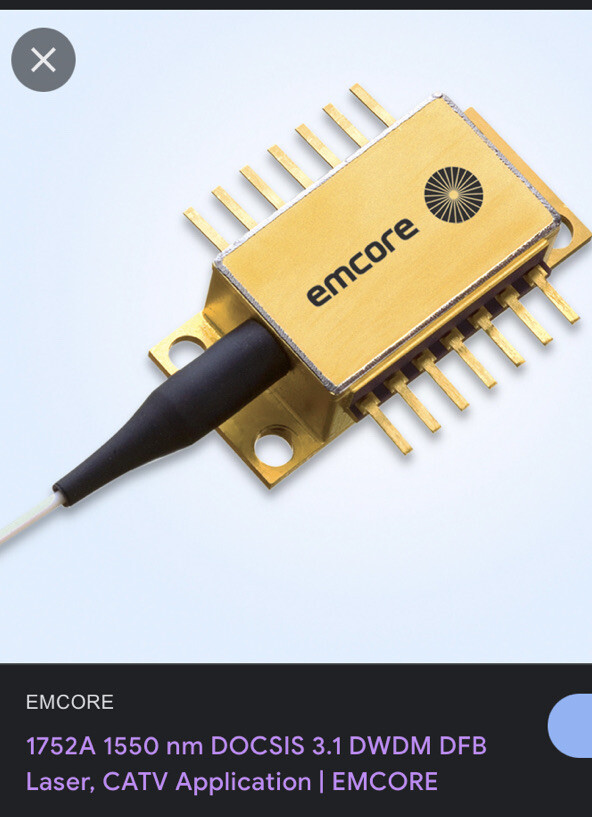 1550nm 10mw fiber optic butterfly laser single mode CatV Application Emcore