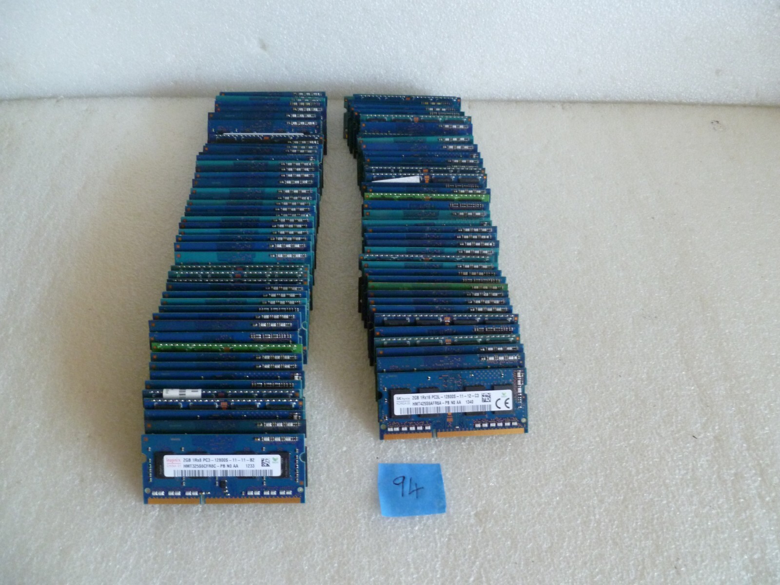 LOT OF 94 MIX HYNIX  2GB PC3  LAPTOP MEMORY