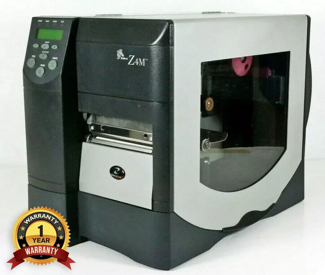 Refurbished Zebra Z4M Thermal Transfer Label Printer 1 YR WARRANTY