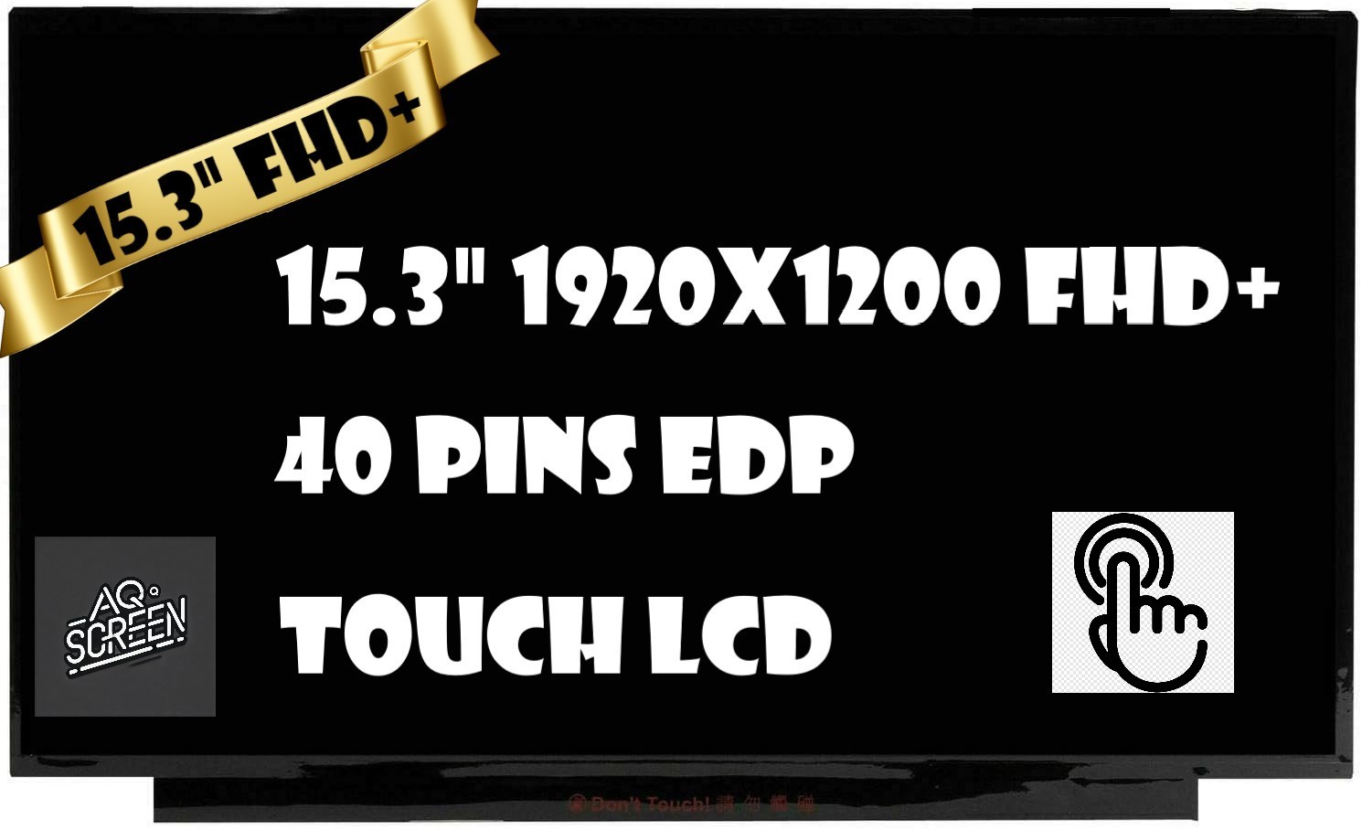 AUO B153UAK01.0 LCD LED Touch Screen 15.3" FHD+ On-Cell Touch 40 pins Display