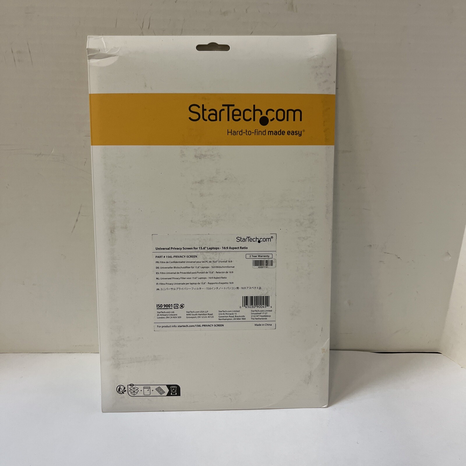 Startech 15.6-inch 16:9 Laptop Privacy Screen